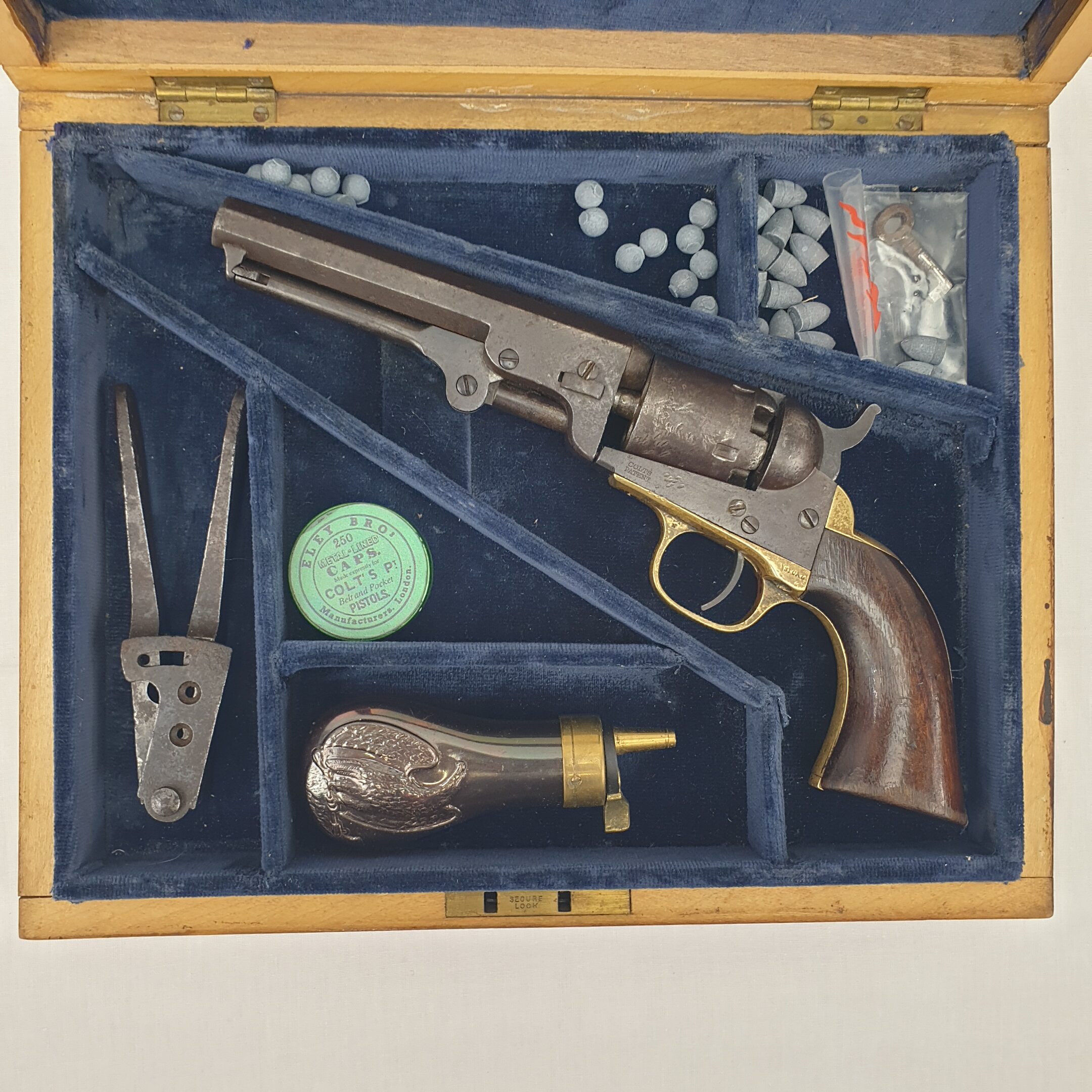 American 1868 Dated .31 Cal. Colt Pocket Revolver, Kit and Box - Image 25