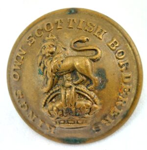 British, Kings Own Scottish Borderers Regimental Tunic Button with Kings Crown - 25mm