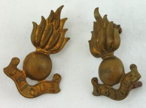 British, Pair of Royal Engineers Corps Collar Badge