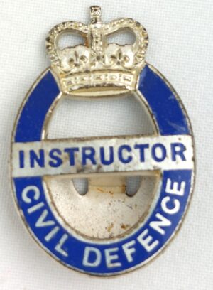 c1950, Cold War, Civil Defence Instructor Badge, by J.R Gaunt London