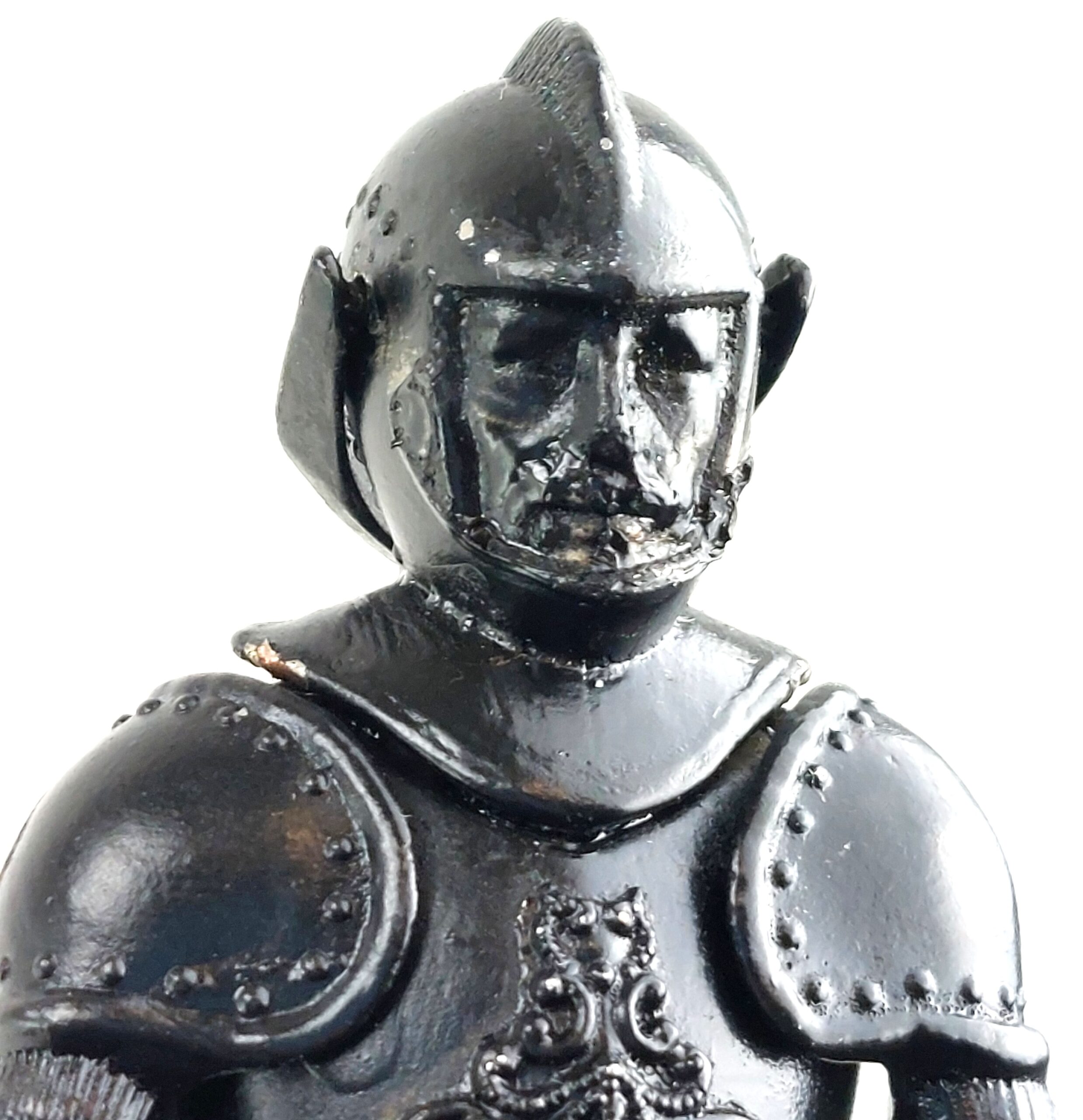 Fantastic Knight Topped Black Walking Stick - Image 3