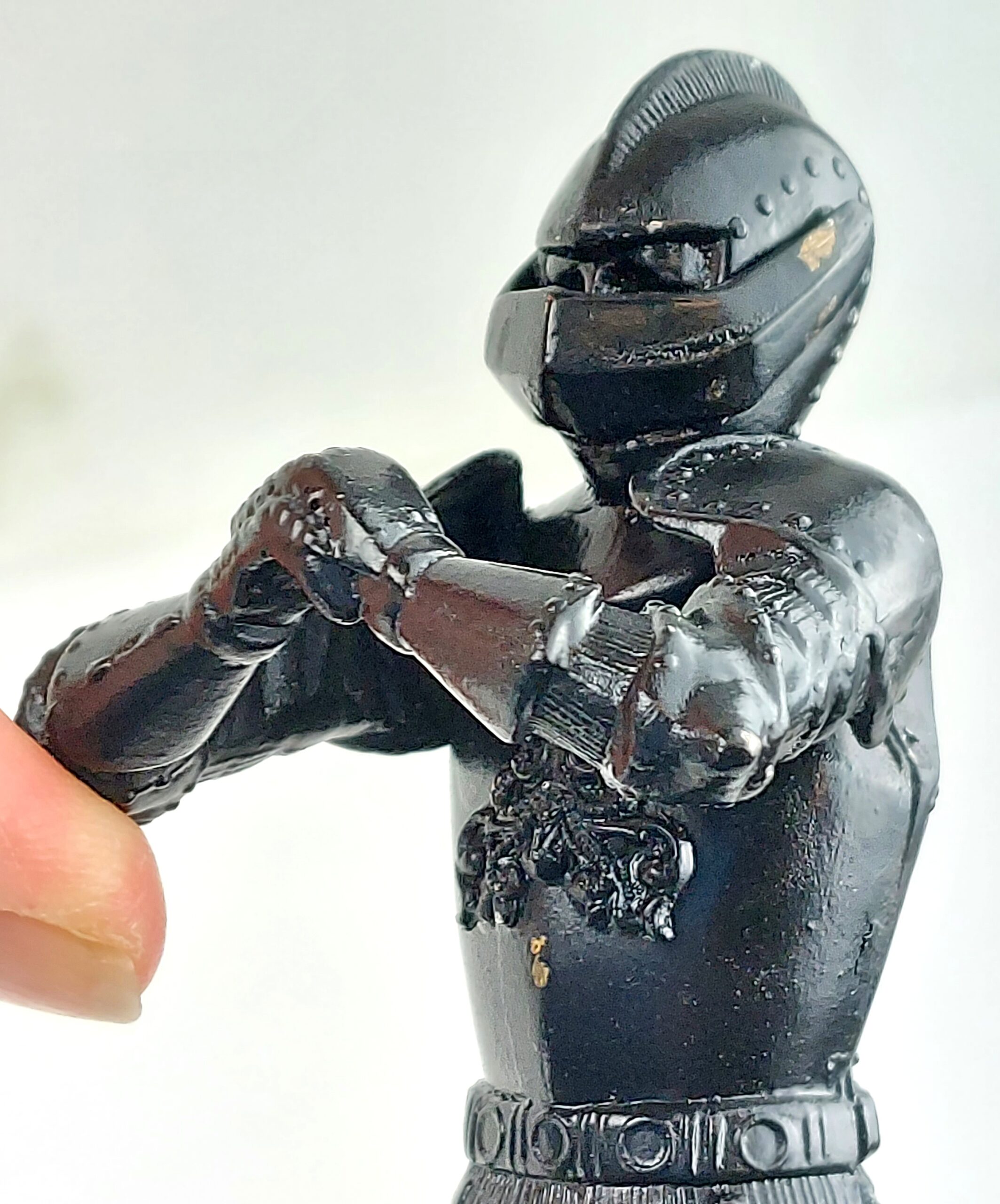 Fantastic Knight Topped Black Walking Stick - Image 4