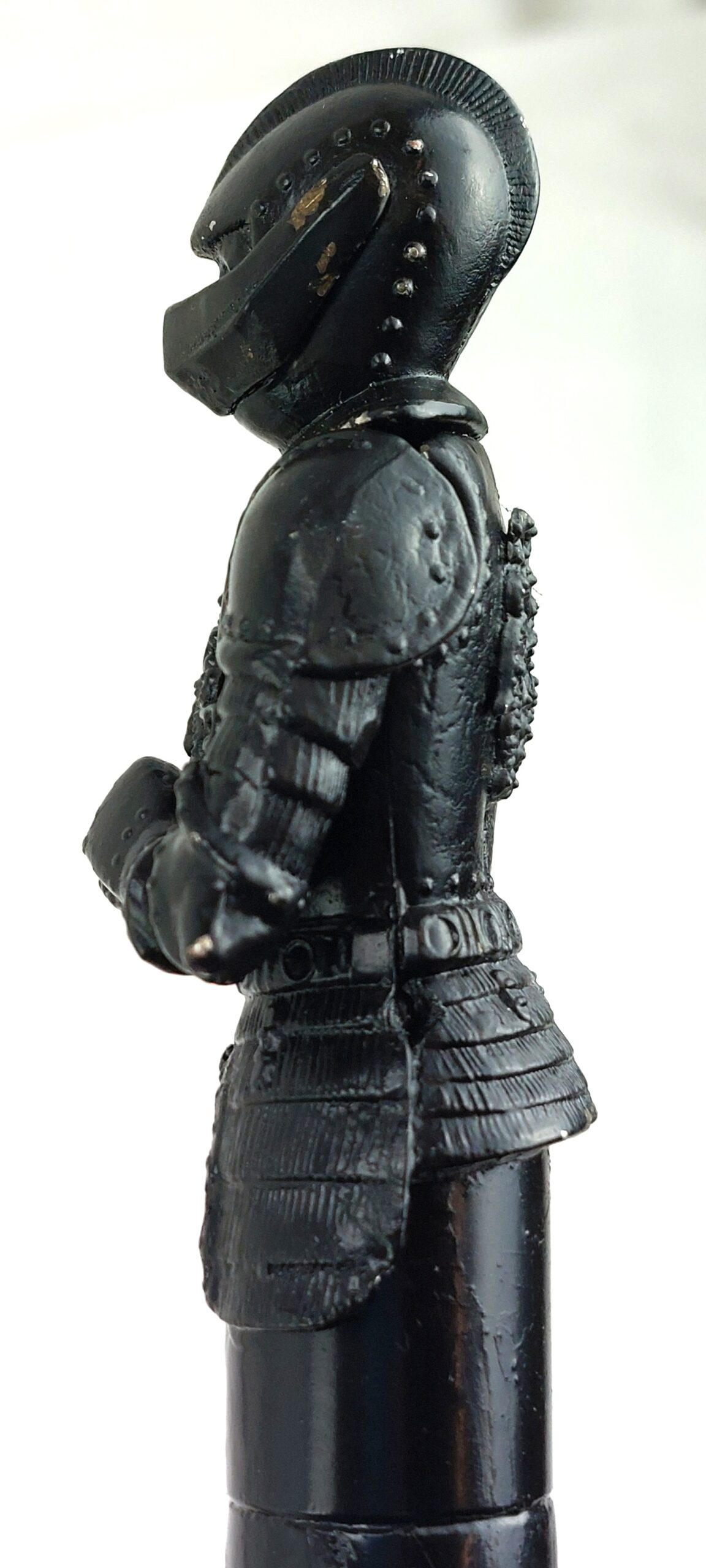 Fantastic Knight Topped Black Walking Stick - Image 7