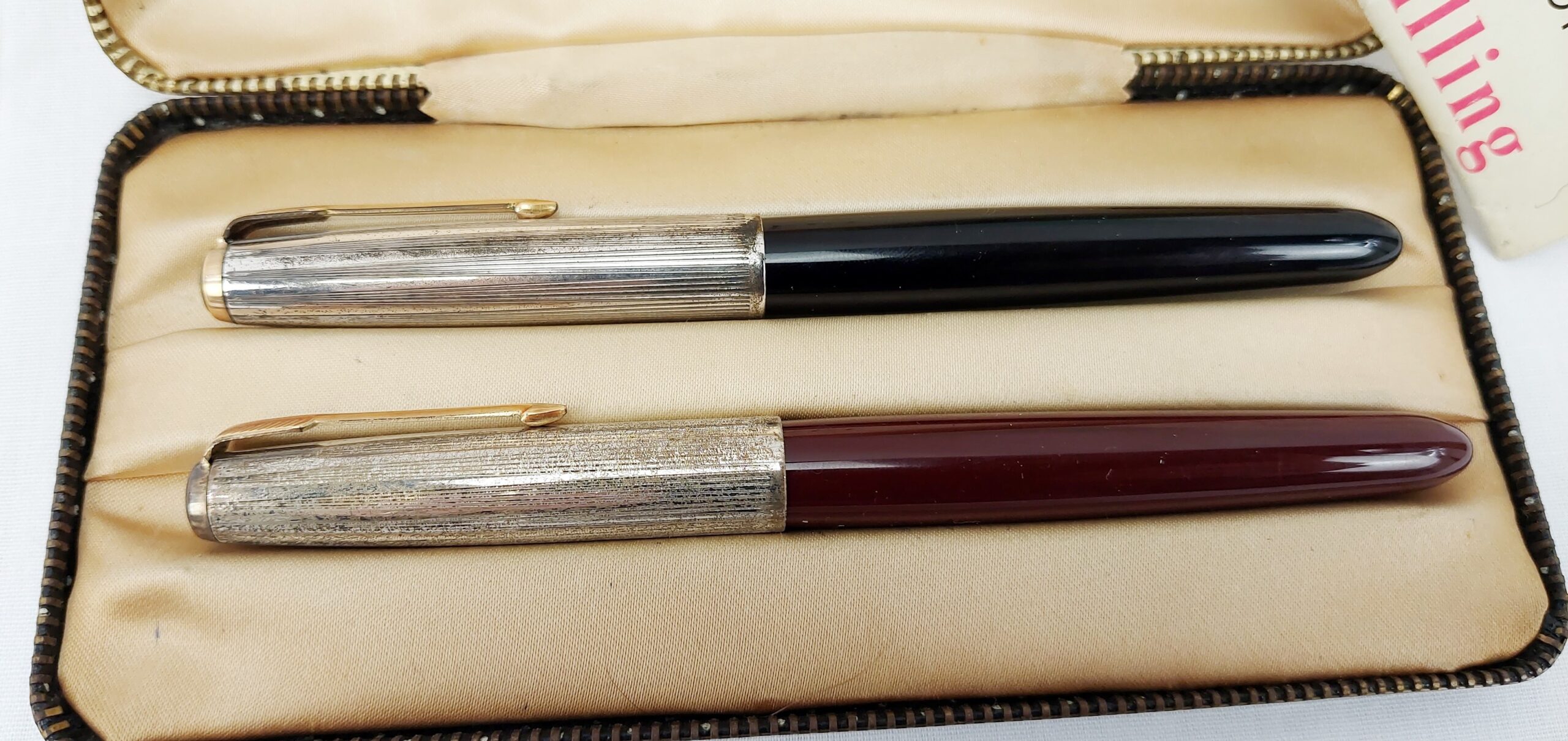 Cased Pair of Parker 51 Fountain Pens - Image 2