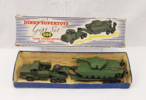 Dinky Supertoys Gift Set #698 Tank Transporter With Tank