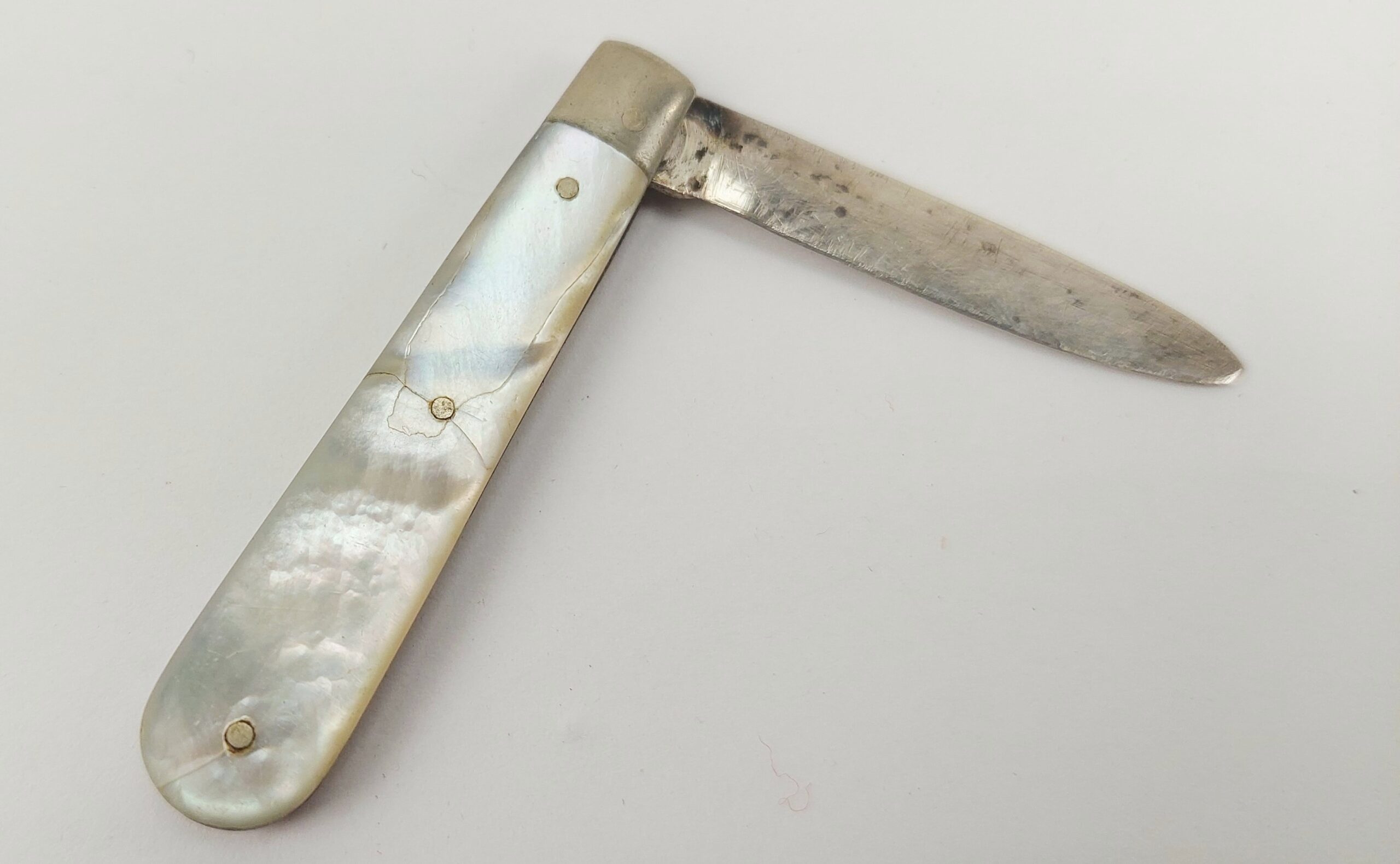 1902 Sheffield Silver & Mother of Pearl Fruit Knife - Image 4
