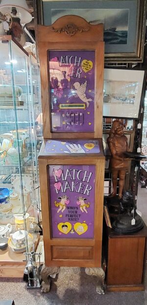 Vintage Oak Cased 'Match Maker' Arcade Machine