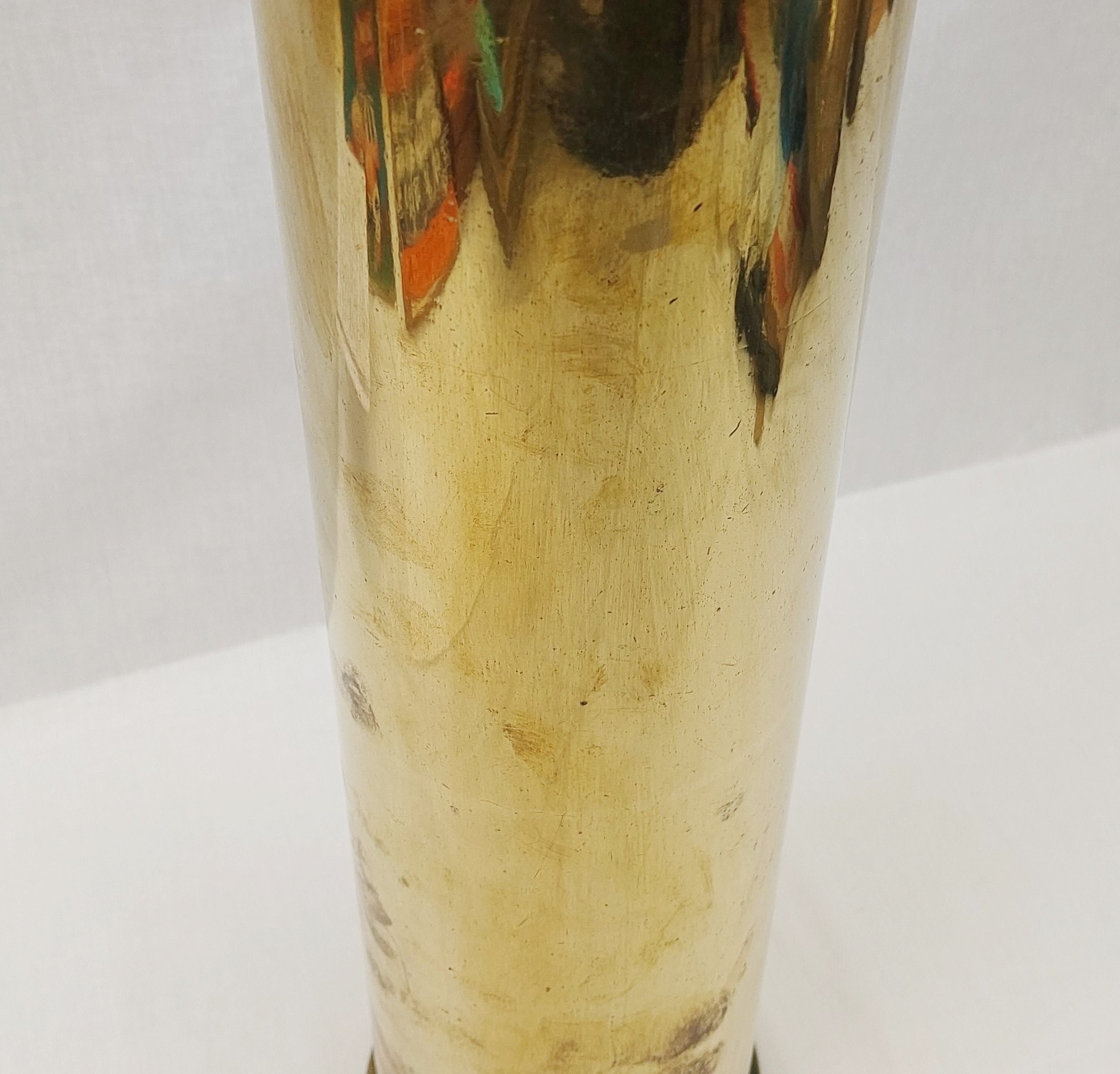 WW1 4 Inch Mk IV Gun Brass Shell Case - Image 11