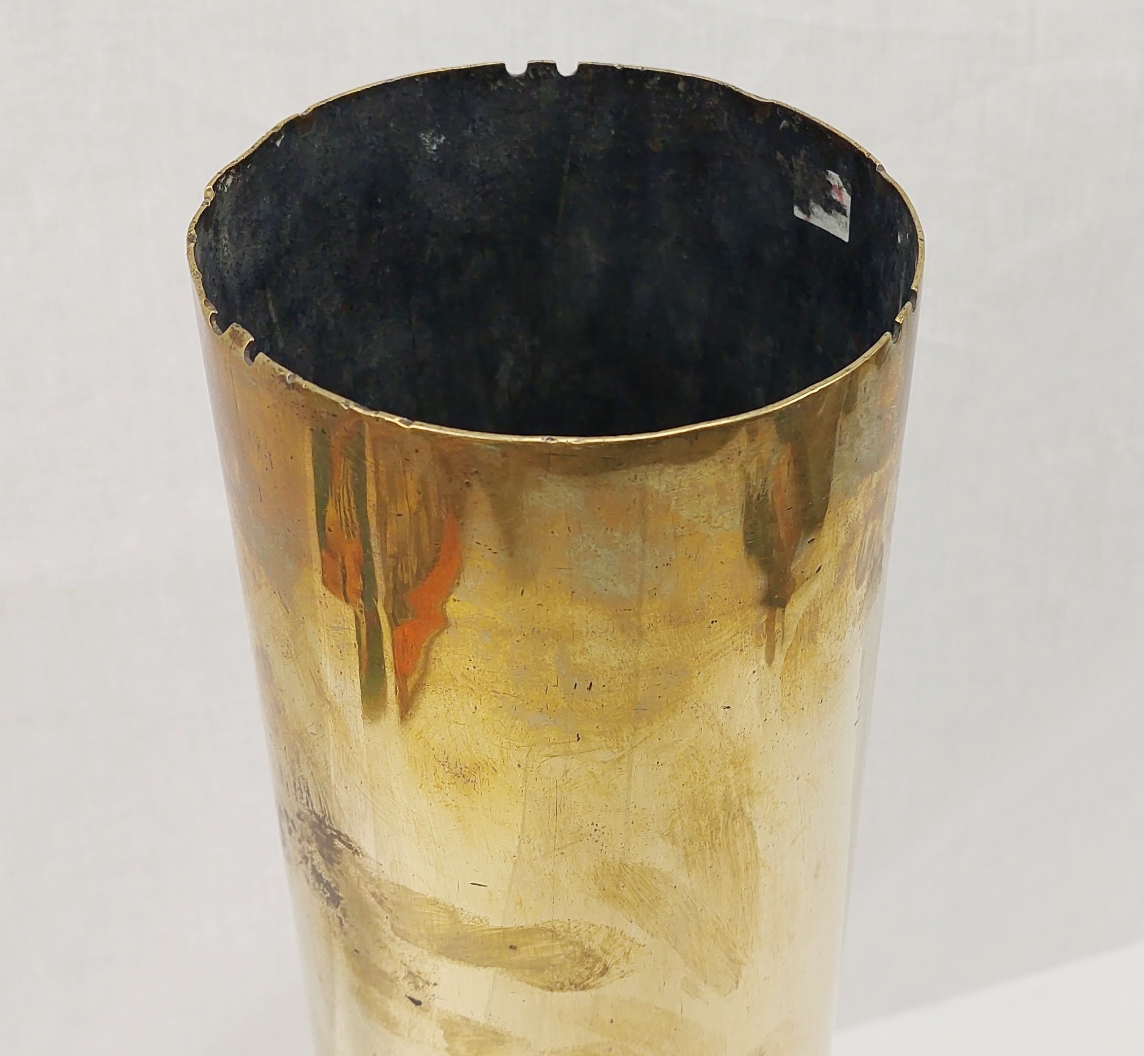 WW1 4 Inch Mk IV Gun Brass Shell Case - Image 9