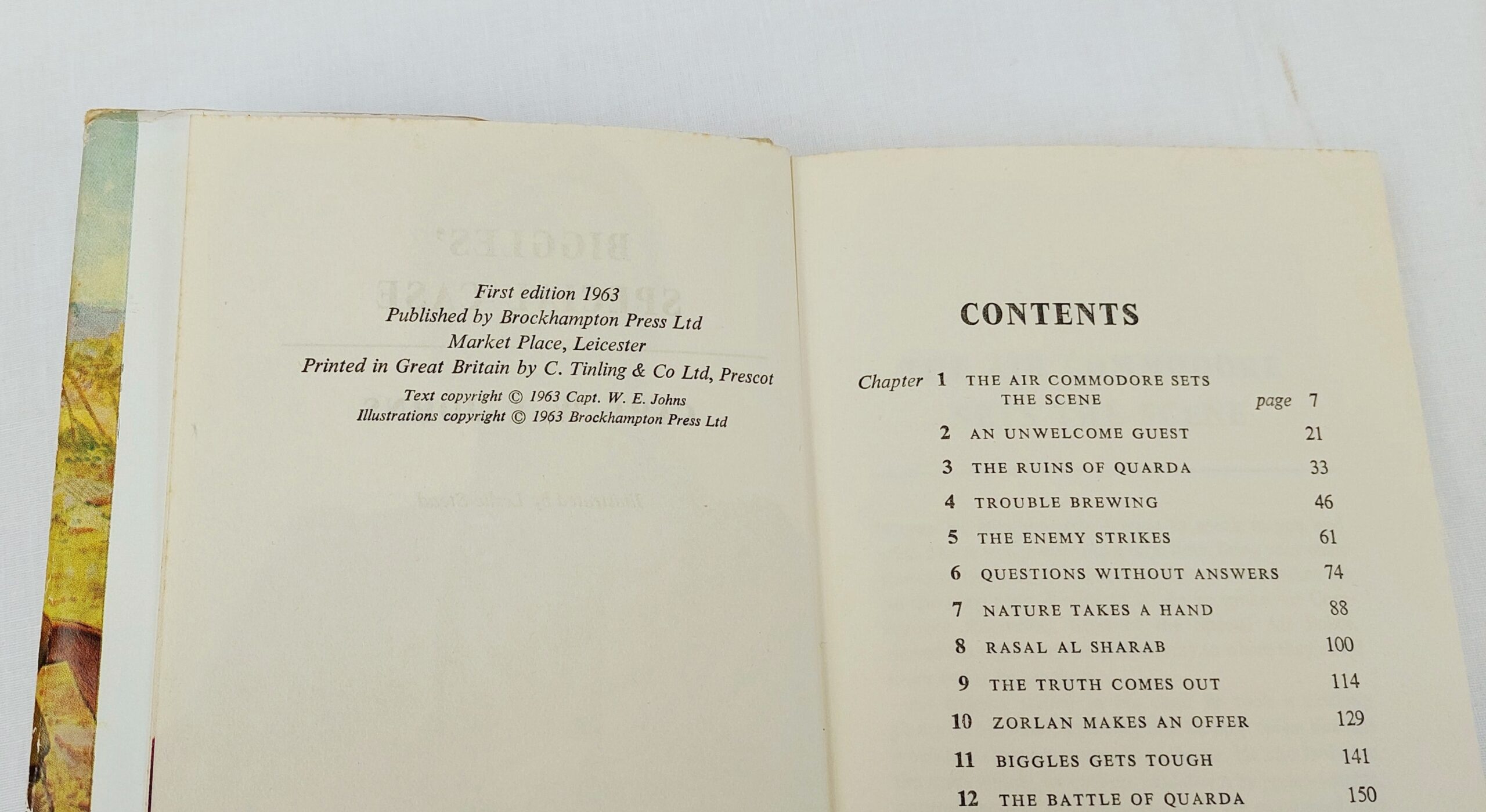 First Edition Biggles ‘Special Case’ by Captain W.E. Johns 1963 - Image 5