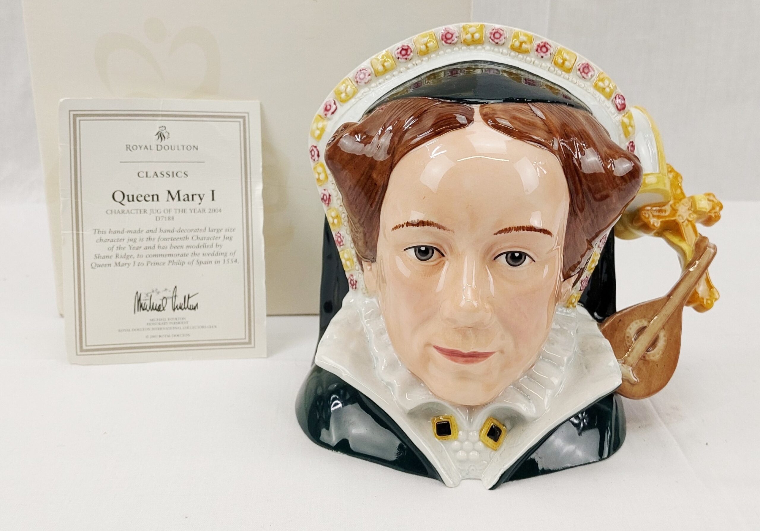 c2004 Royal Doulton Classics Queen Mary I Character Jug D7188 #1 - Image 2