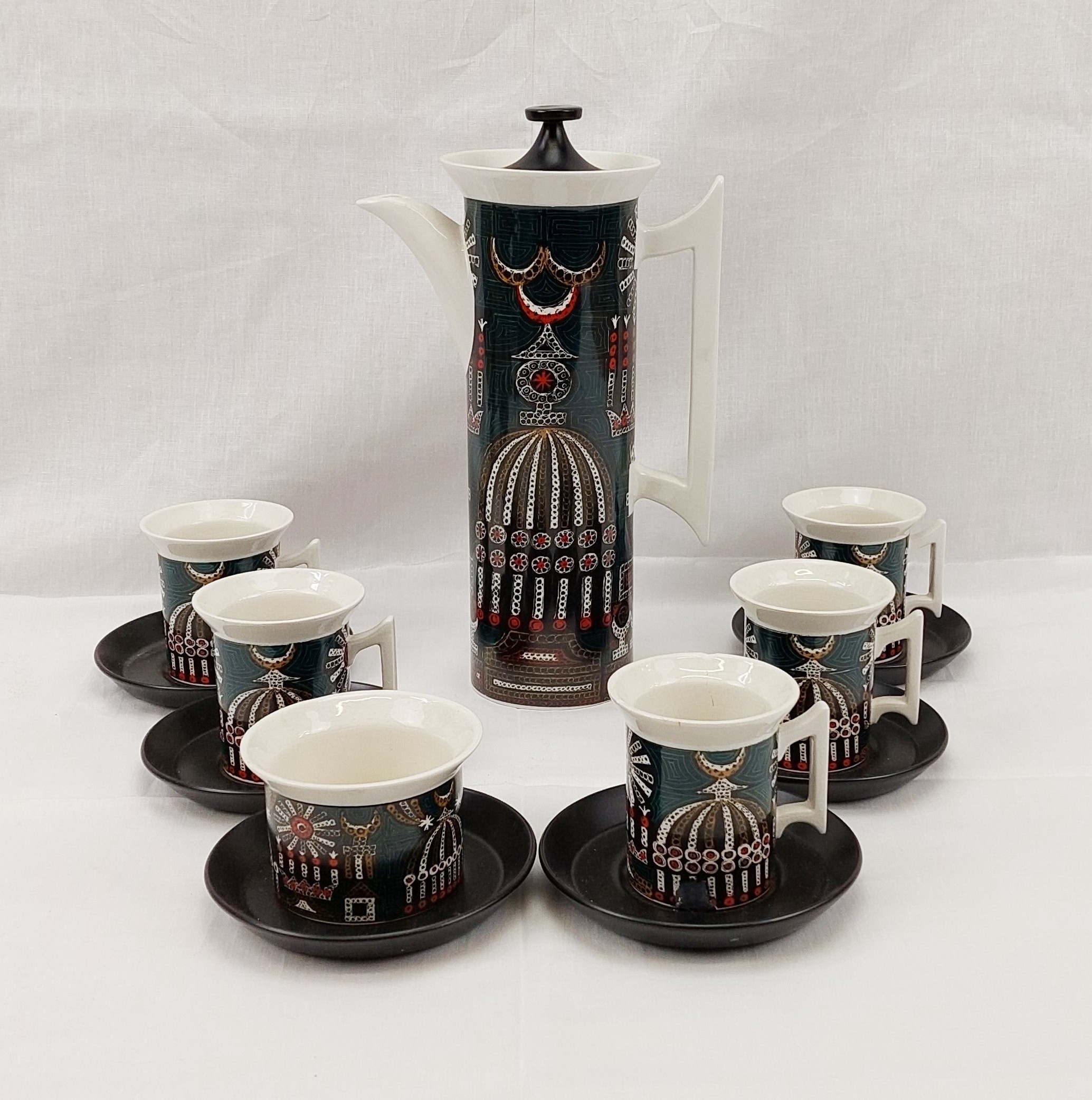 Portmeirion ‘Magic City’ Pattern Coffee Set
