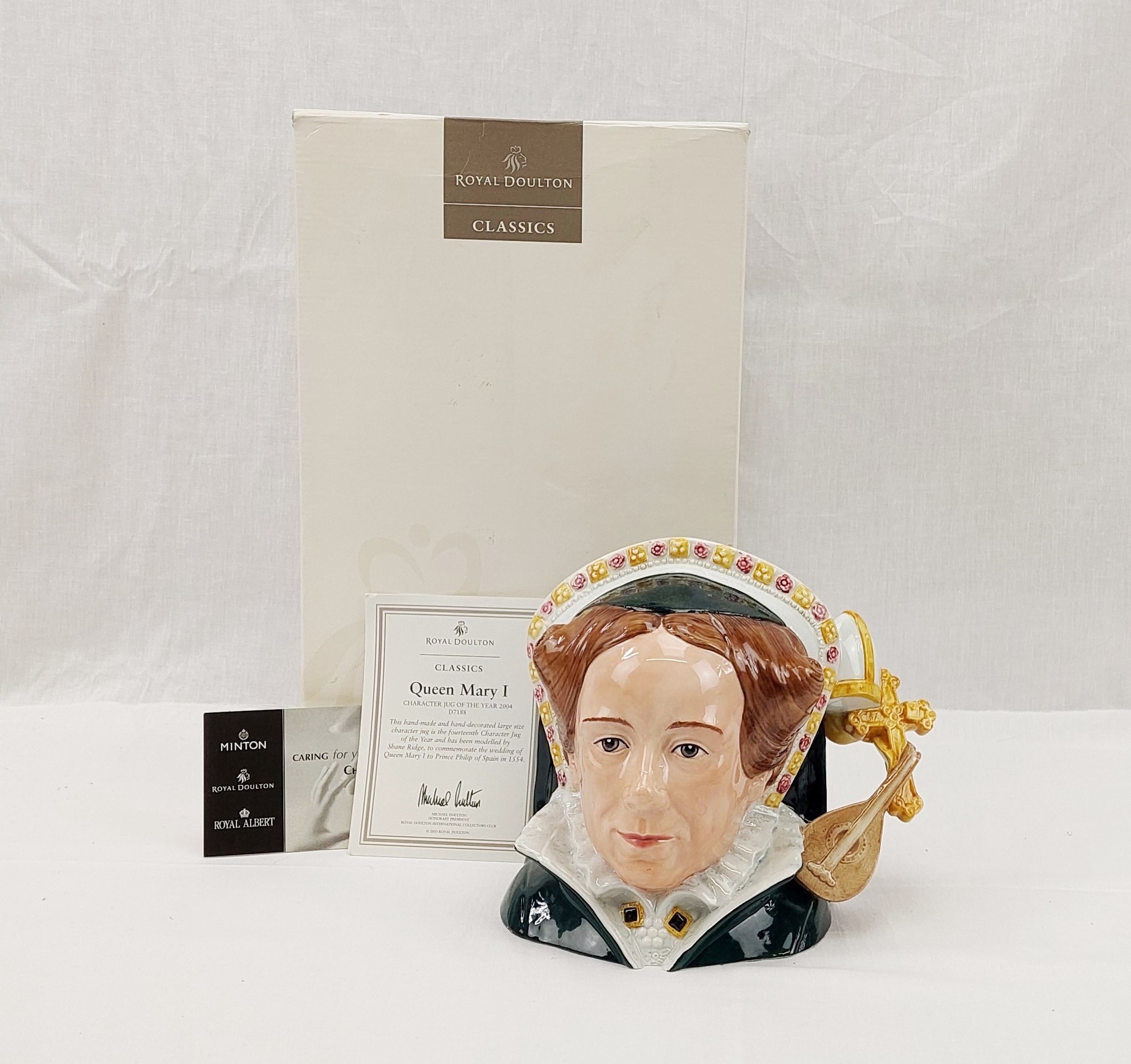 c2004 Royal Doulton Classics Queen Mary I Character Jug D7188 #3