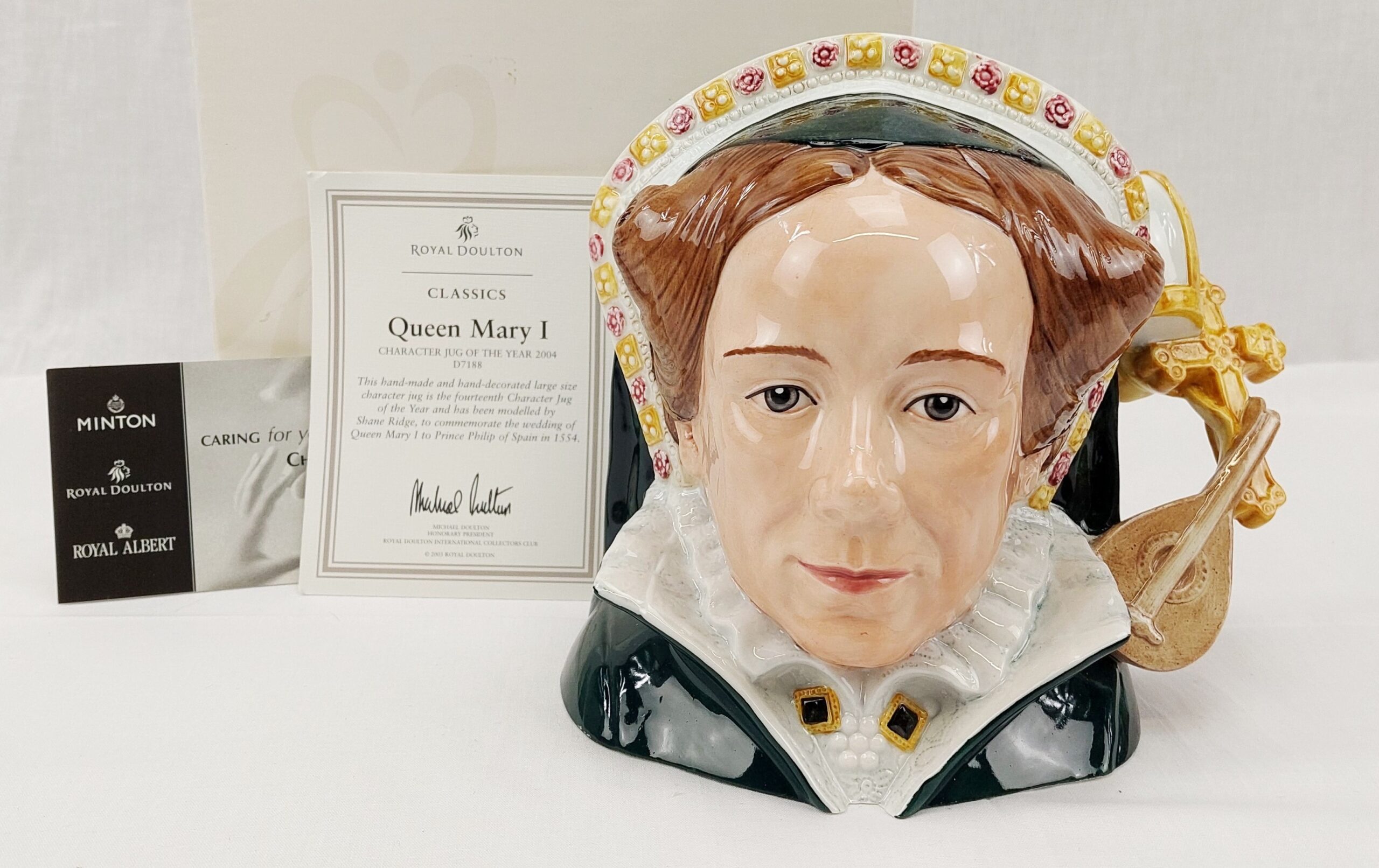c2004 Royal Doulton Classics Queen Mary I Character Jug D7188 #3 - Image 2