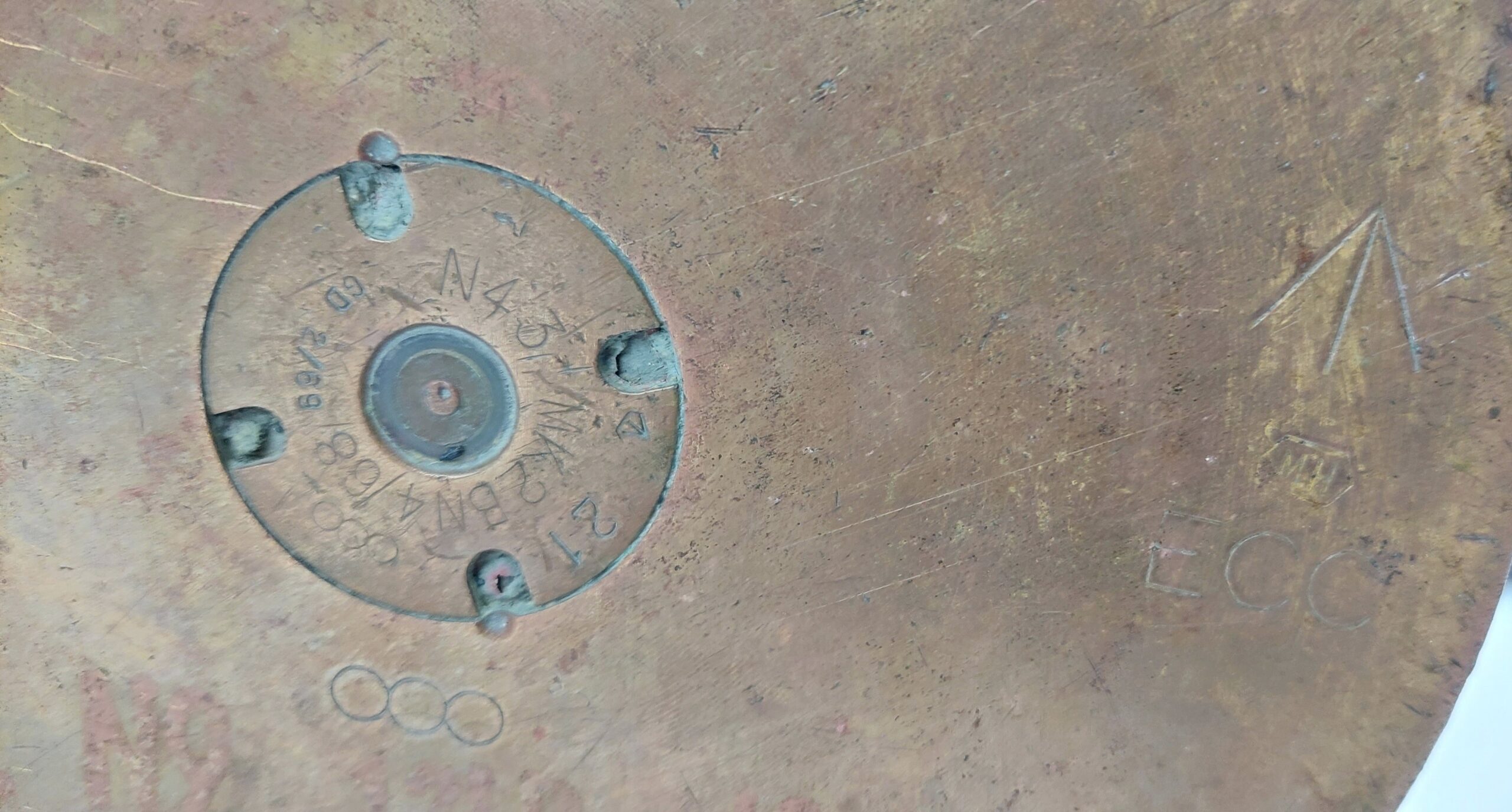 Large 4.5 Inch Brass Shell Case Dated 1968 - Image 10