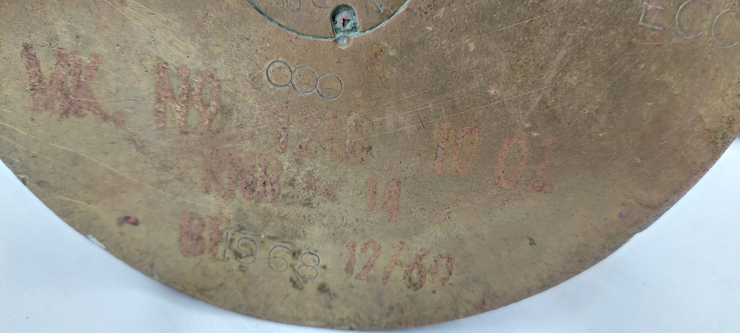 Large 4.5 Inch Brass Shell Case Dated 1968 - Image 11
