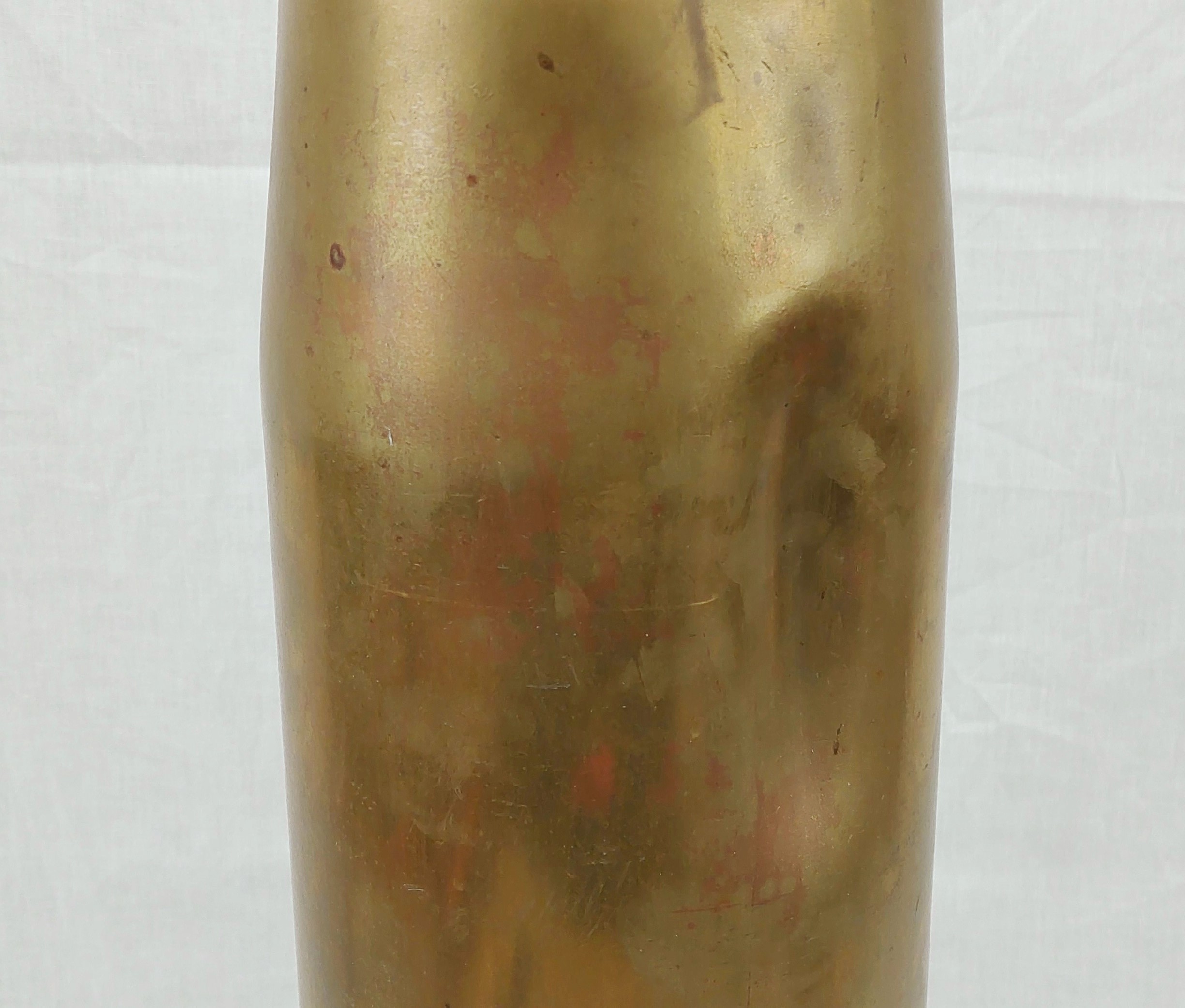 Large 4.5 Inch Brass Shell Case Dated 1968 - Image 2