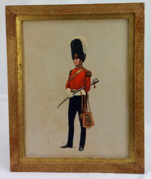 Original Framed Print, by Colonel P.H Smitherman, "Captain Royal Scots Greys 1844", Published c.1962