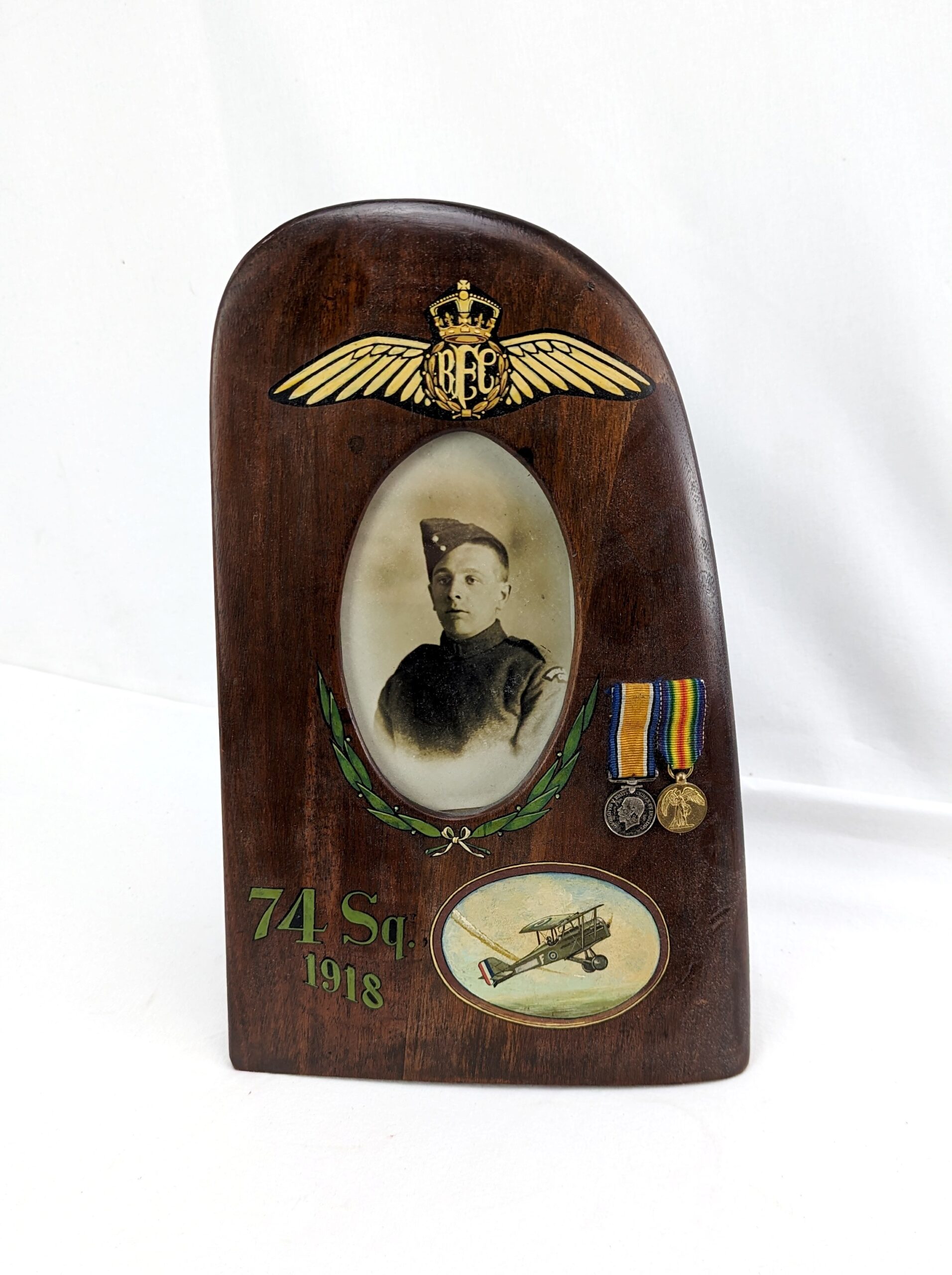 RFC Wing Tip Picture Frame with Medal Miniatures