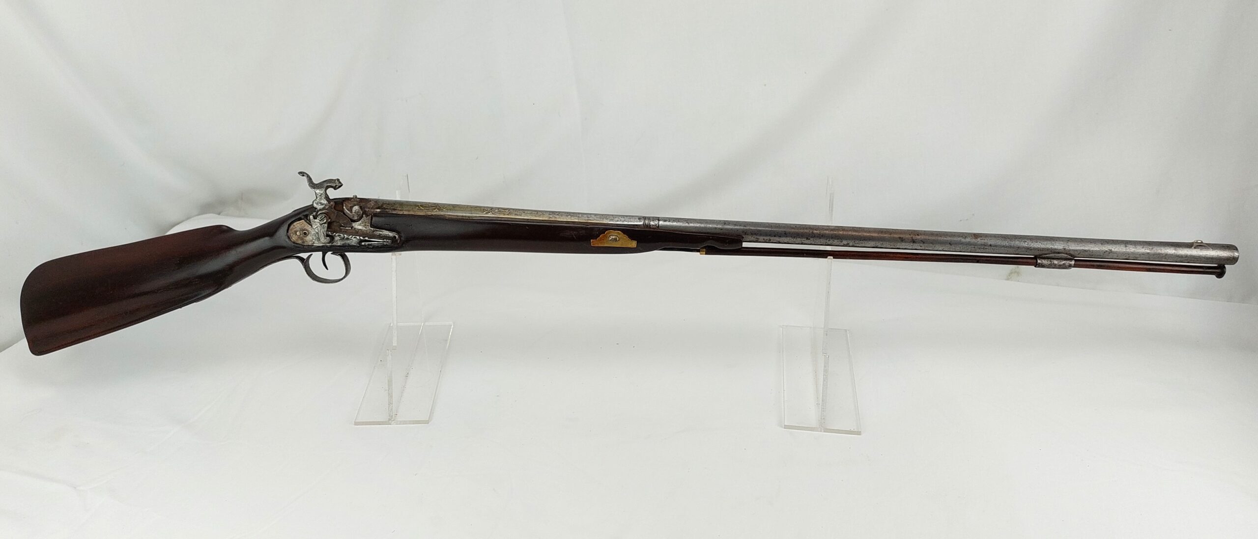Spanish Miquelet Lock Gun, Early Percussion Musket, c1830, by Pedro Guisasola, Obsolete Calibre