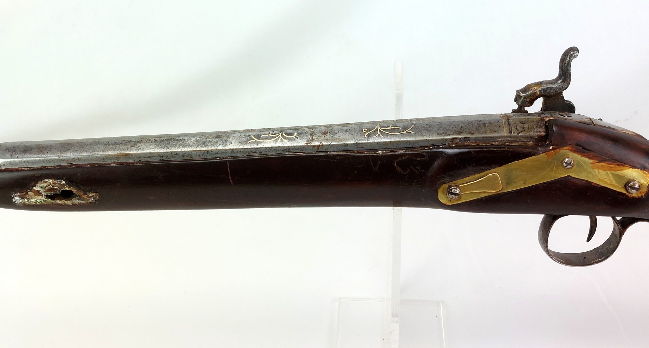 Spanish Miquelet Lock Gun, Early Percussion Musket, c1830, by Pedro Guisasola, Obsolete Calibre - Image 10