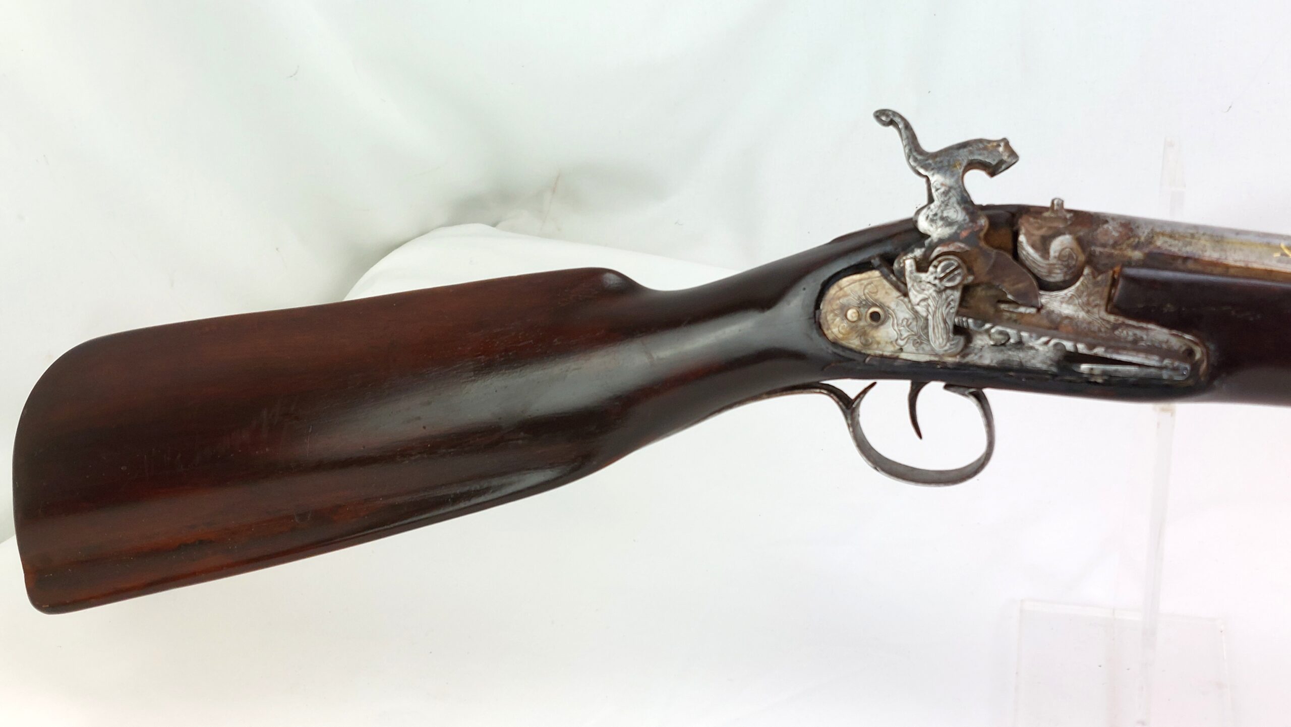 Spanish Miquelet Lock Gun, Early Percussion Musket, c1830, by Pedro Guisasola, Obsolete Calibre - Image 2