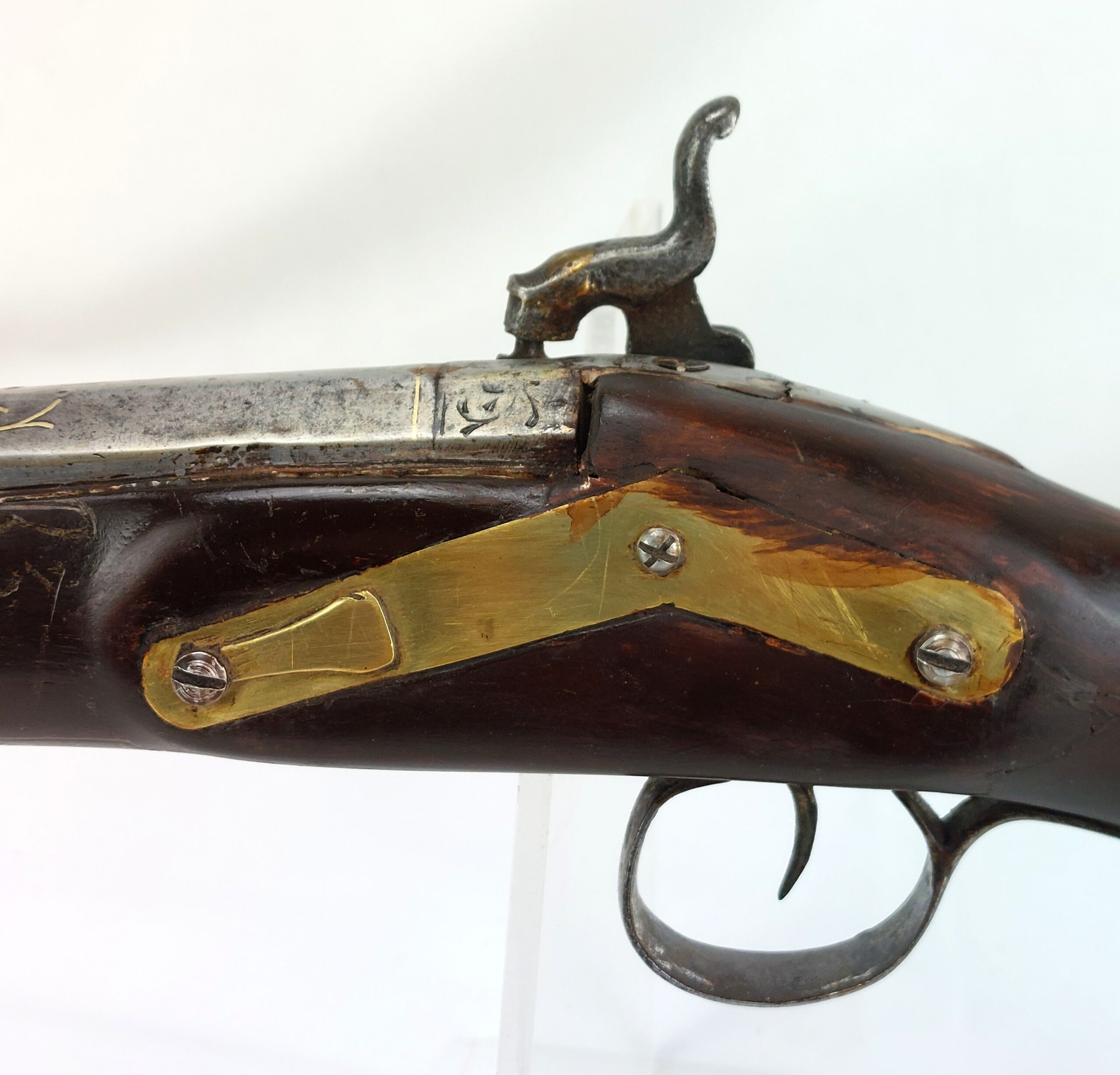 Spanish Miquelet Lock Gun, Early Percussion Musket, c1830, by Pedro Guisasola, Obsolete Calibre - Image 23
