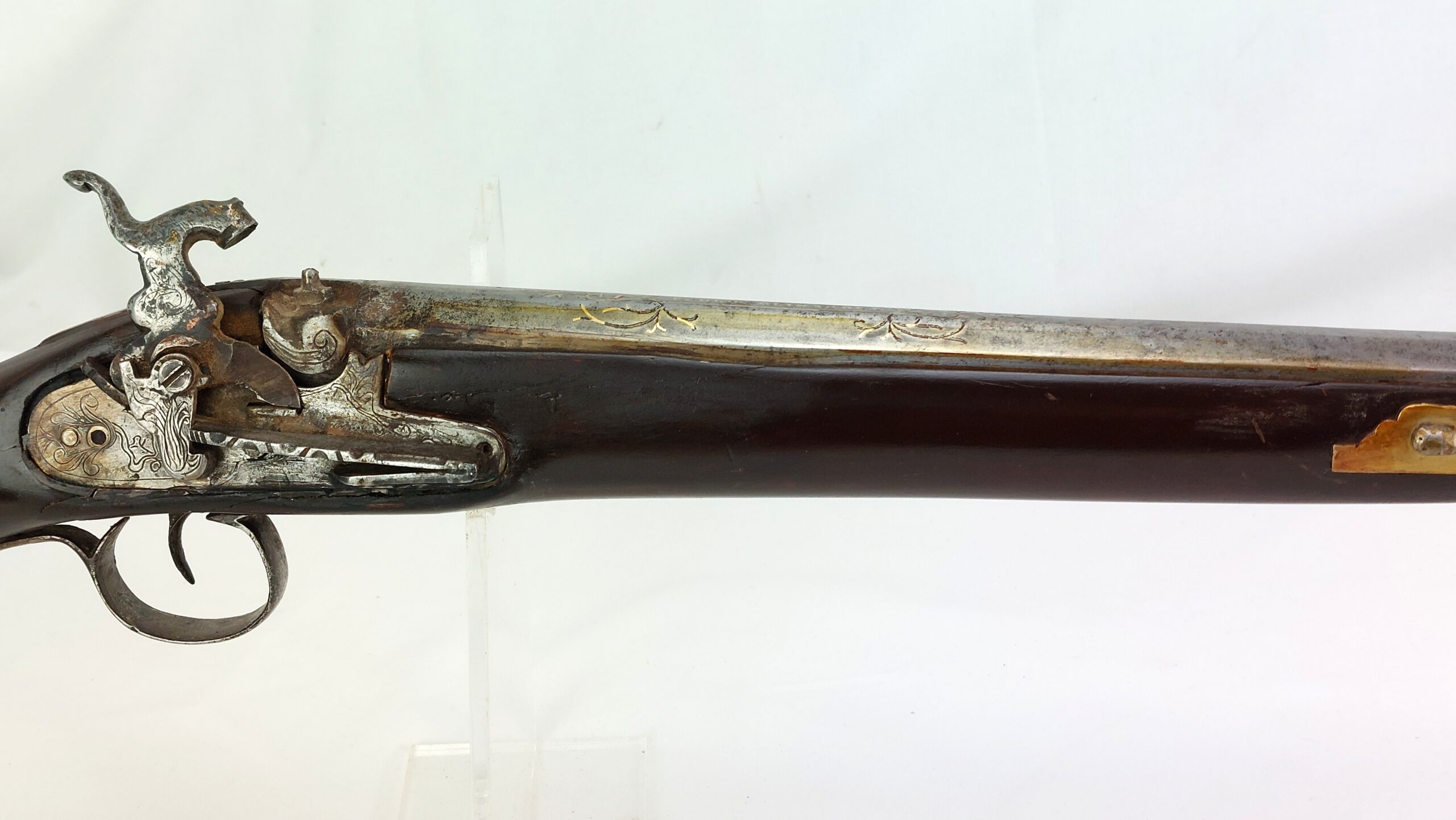 Spanish Miquelet Lock Gun, Early Percussion Musket, c1830, by Pedro Guisasola, Obsolete Calibre - Image 3