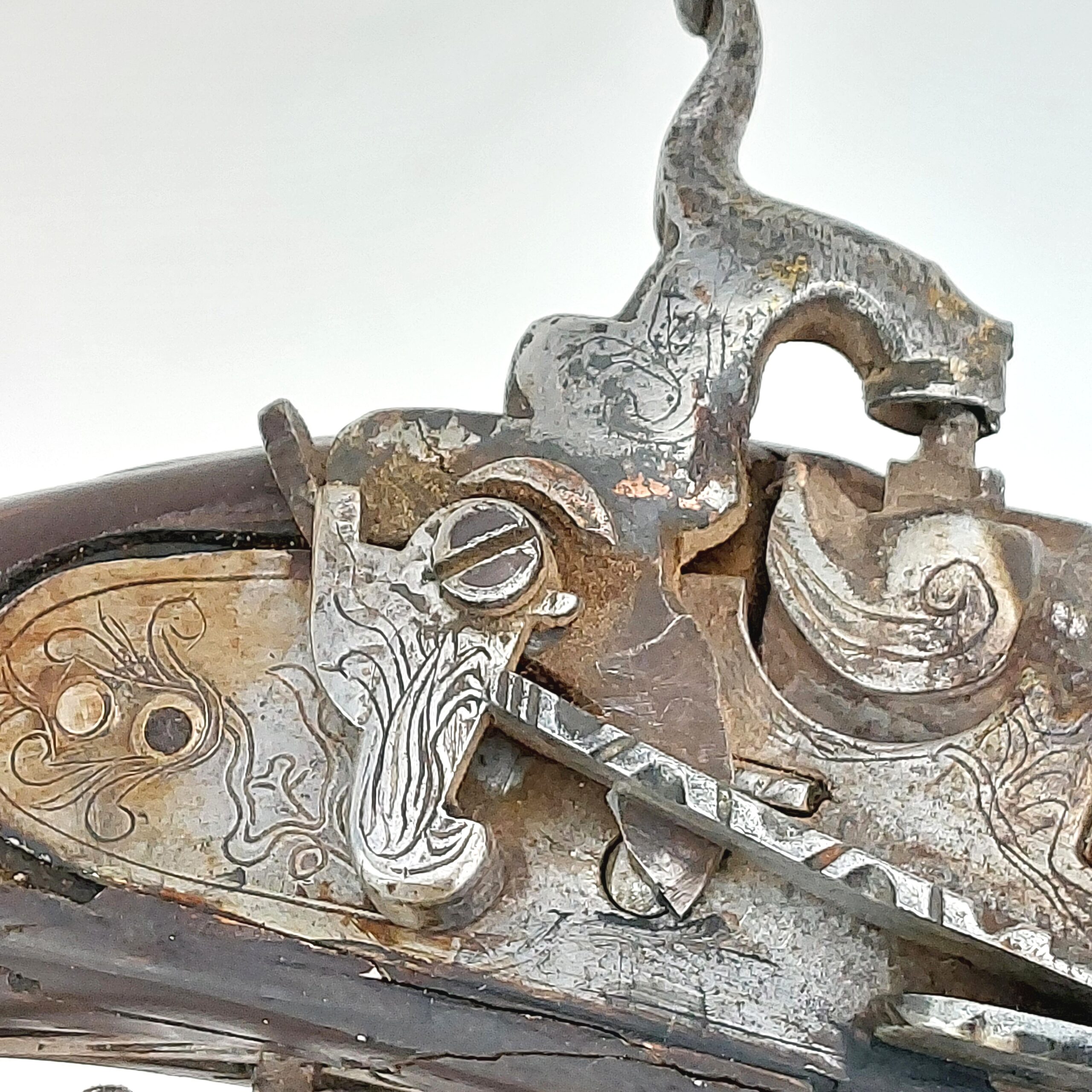 Spanish Miquelet Lock Gun, Early Percussion Musket, c1830, by Pedro Guisasola, Obsolete Calibre - Image 30