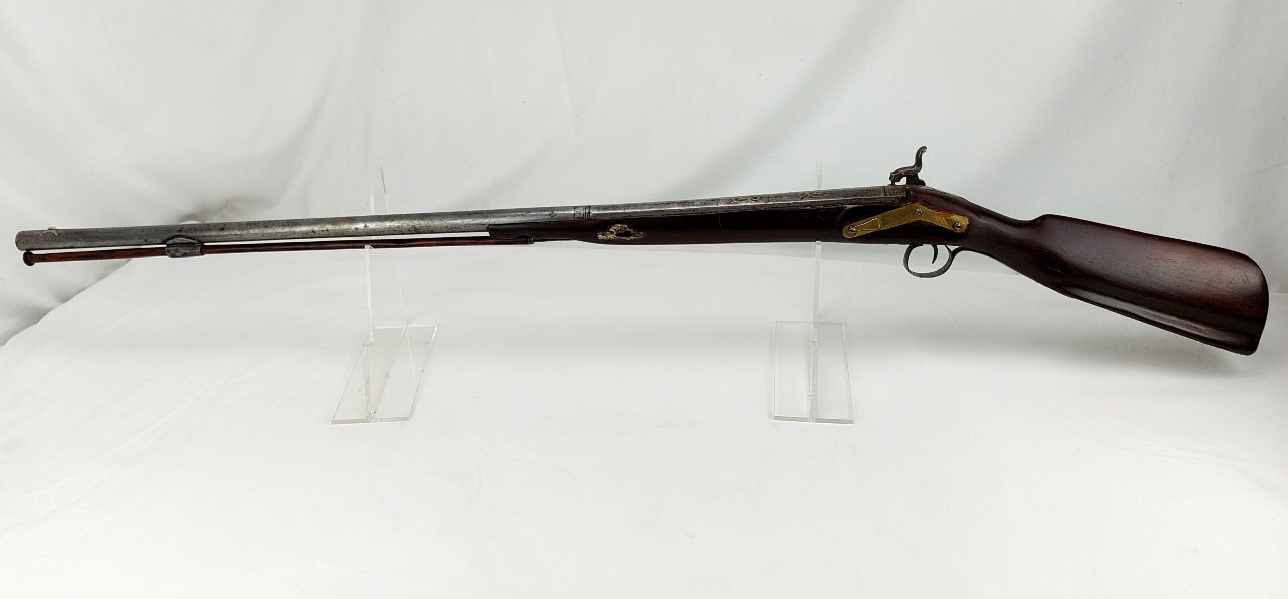 Spanish Miquelet Lock Gun, Early Percussion Musket, c1830, by Pedro Guisasola, Obsolete Calibre - Image 8