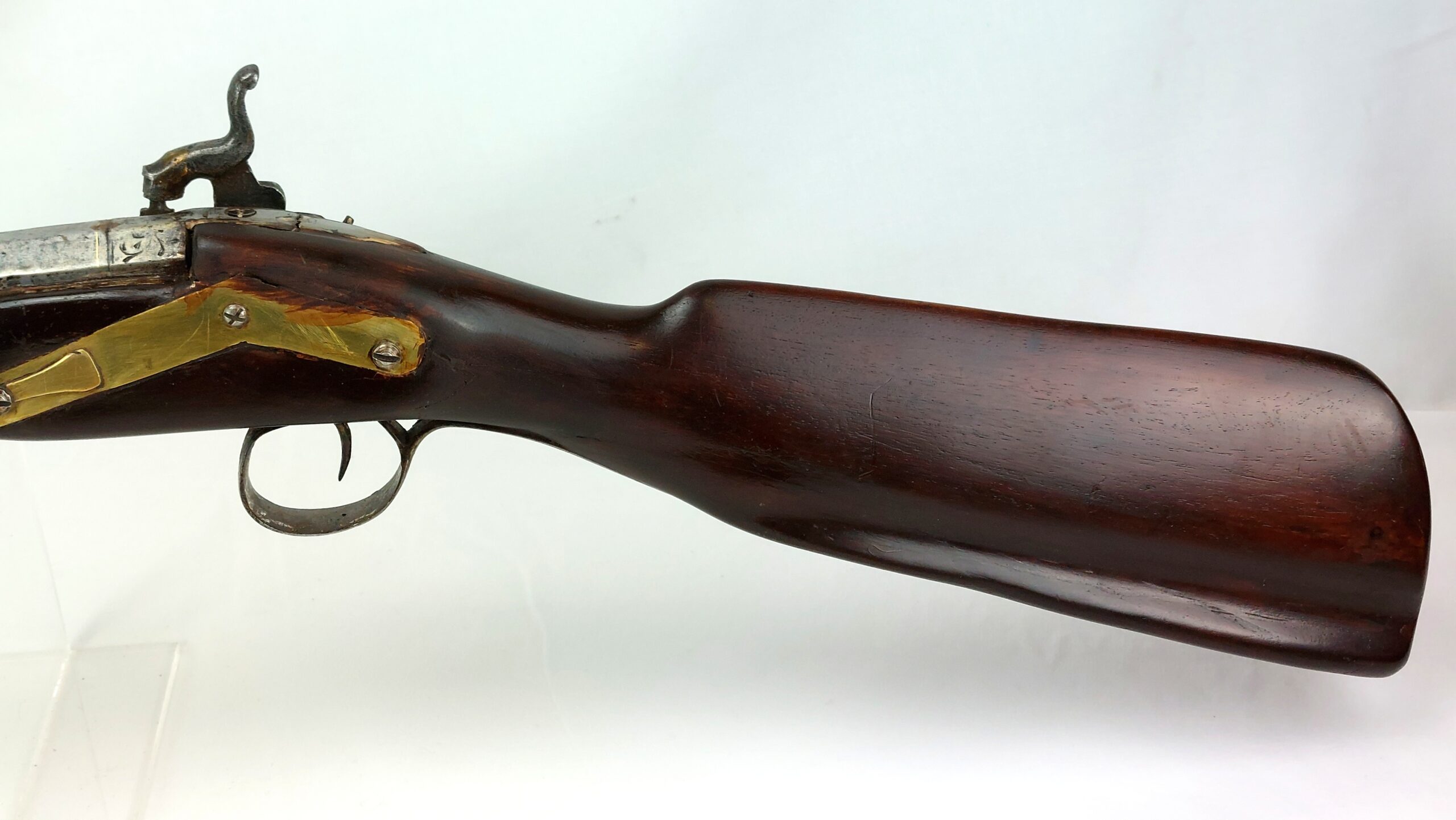 Spanish Miquelet Lock Gun, Early Percussion Musket, c1830, by Pedro Guisasola, Obsolete Calibre - Image 9