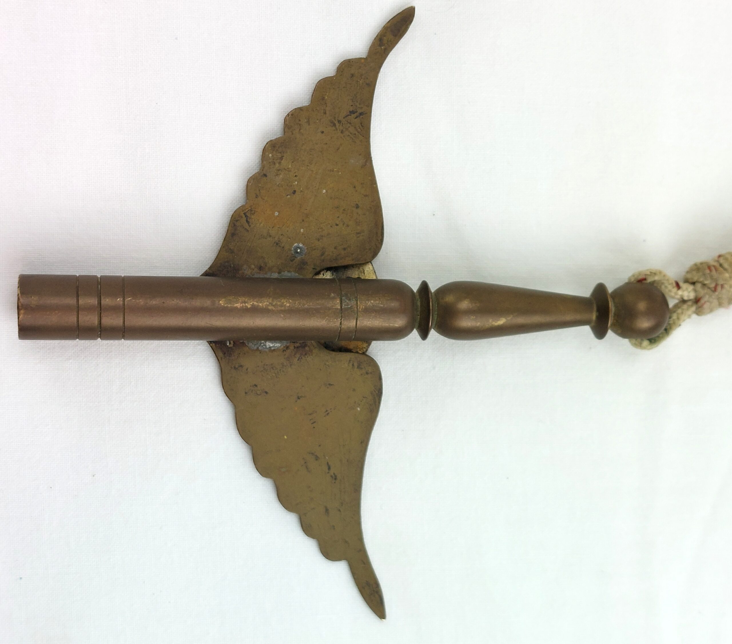 Trench Art - Brass Bullet Pendant Air Force Wings celebrating Africa - Image 3
