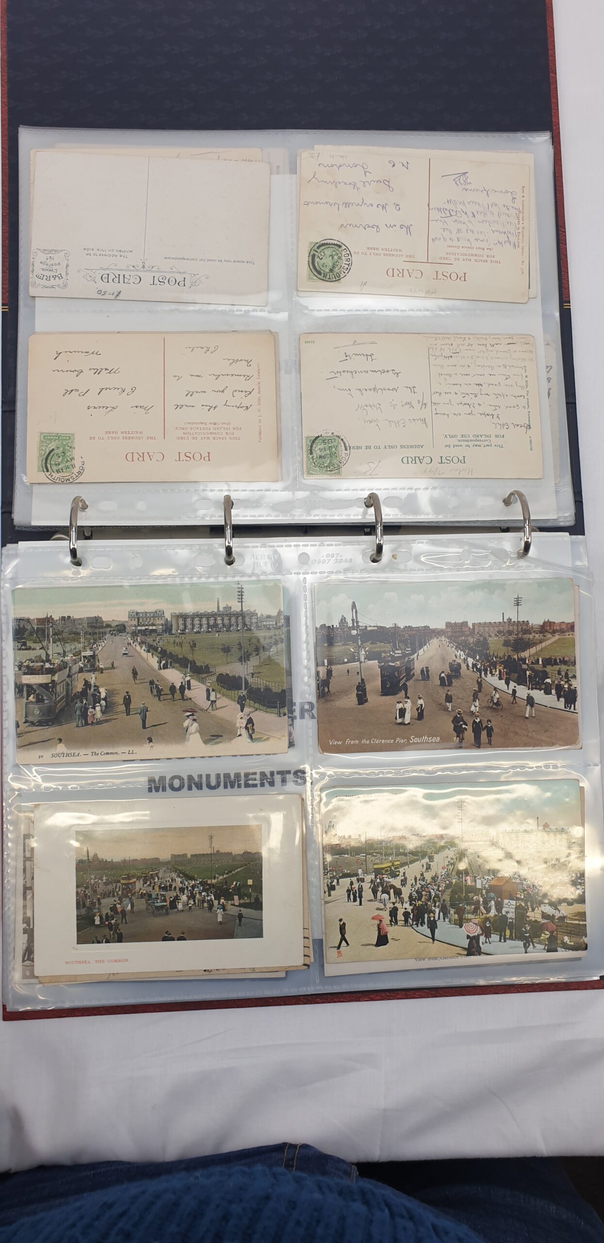 Two Albums With over 400 Portsmouth Early Postcards - Image 9