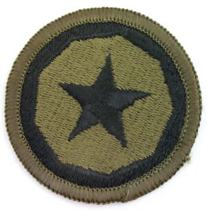 US Army, 9th Logistical Command, Embroidered Round Army Patch