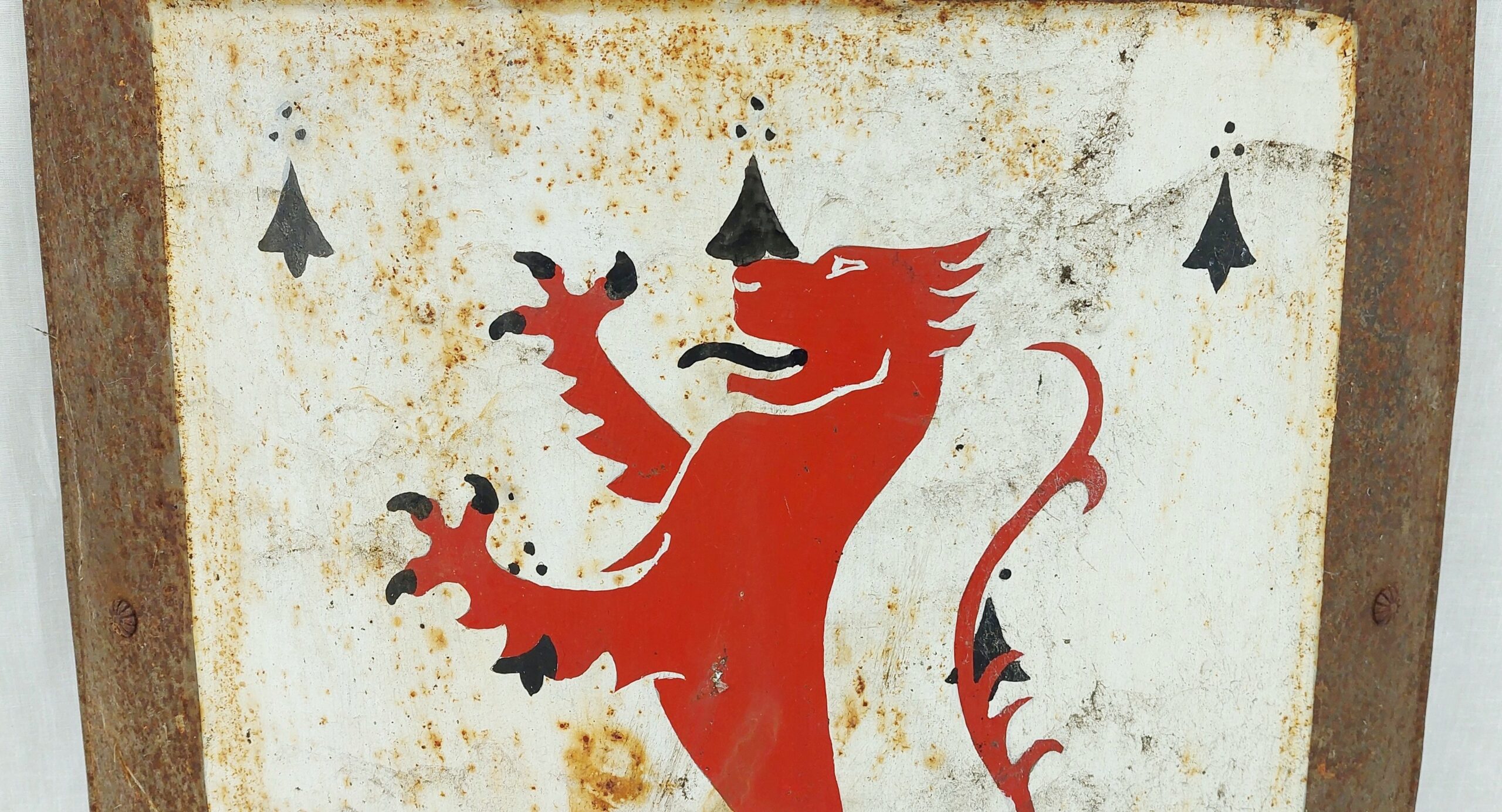 Vintage Steel Knights Shield - Image 3
