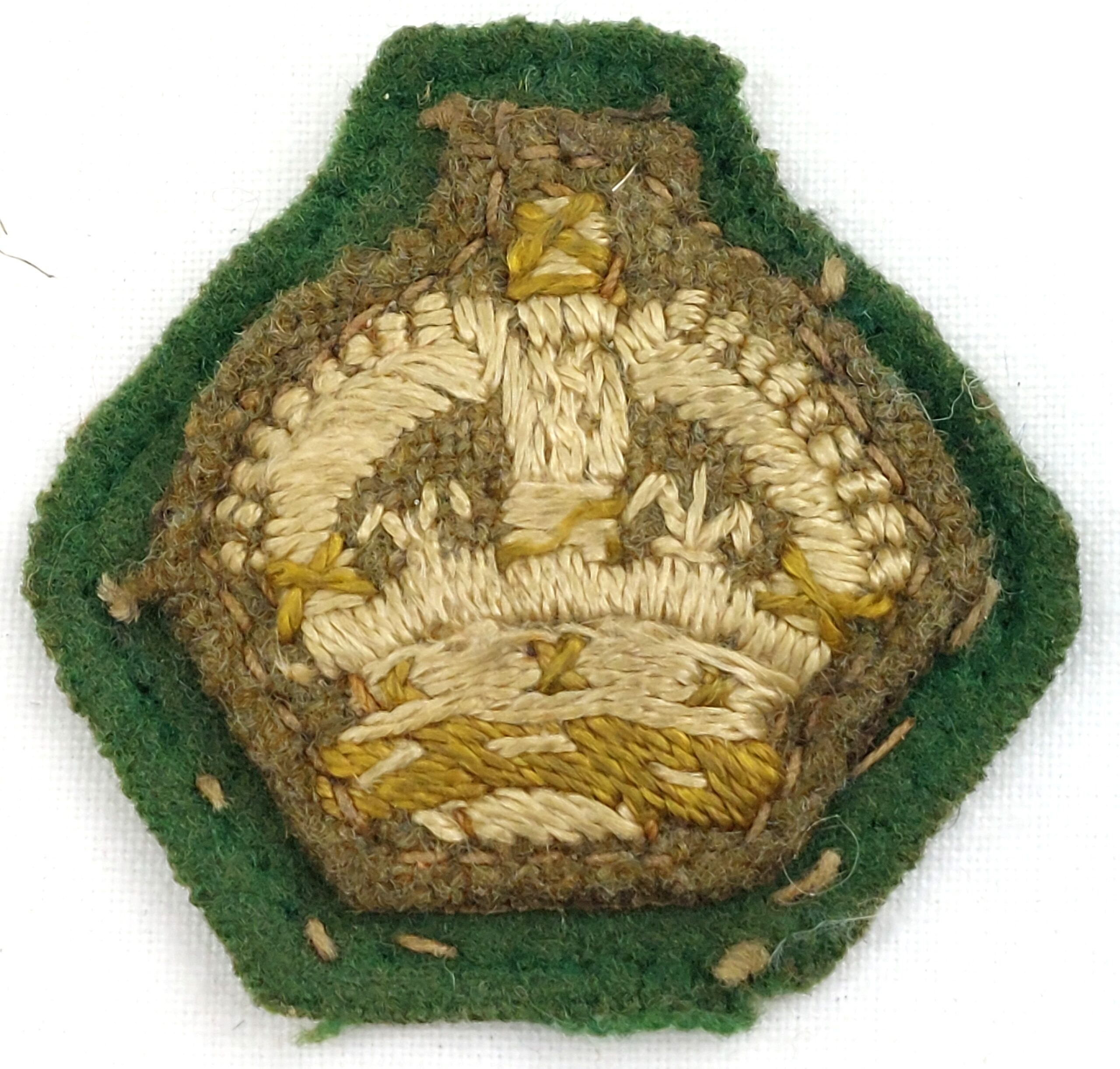 WW1, British Army Officers, Rank of Major, Cloth Insignia Crown