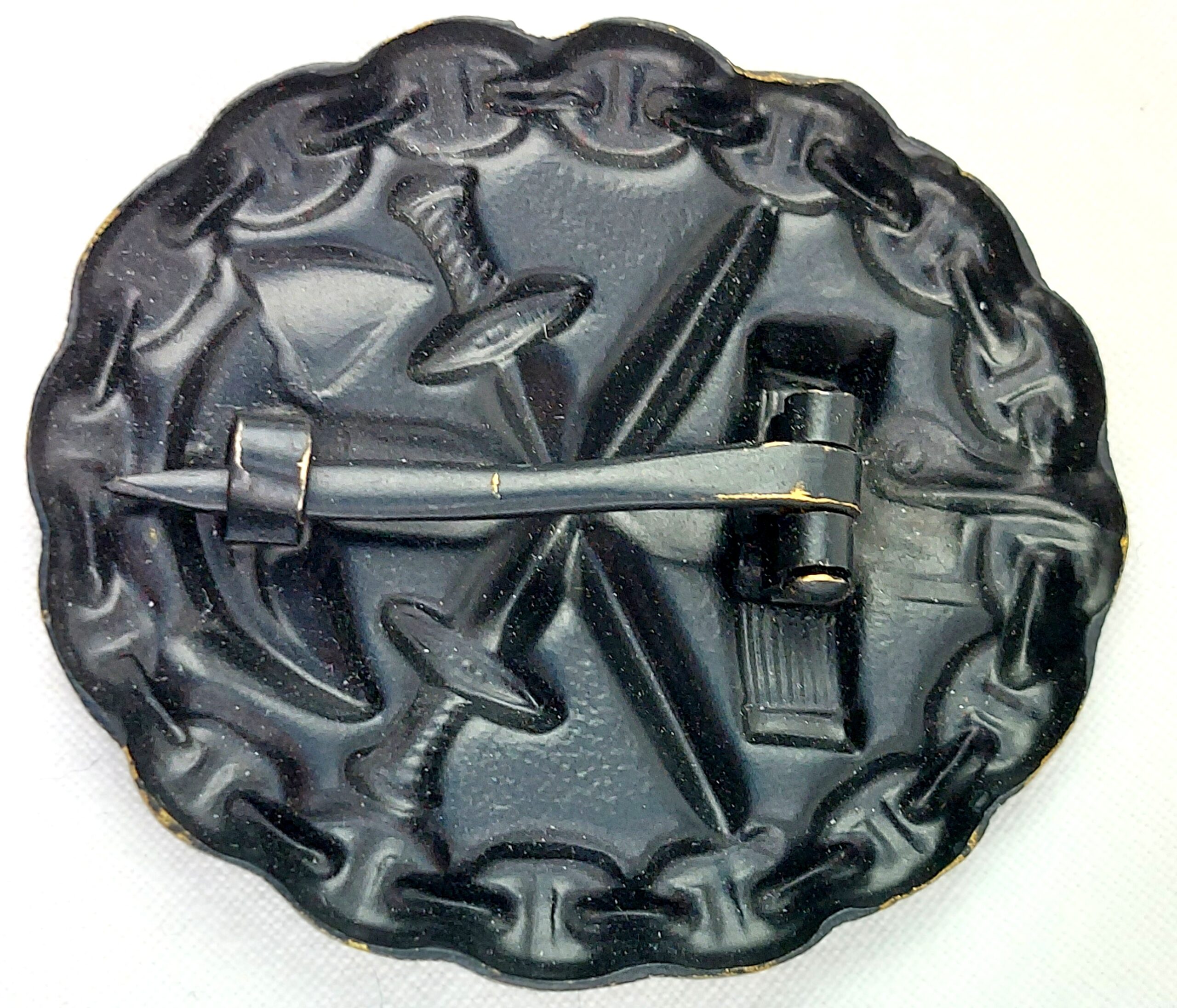 WW1, German, Kaiserliche Marine, Imperial Navy, Black Model 1918 Naval Wound Badge, (Marineverwundetenabzeichen) - Image 3