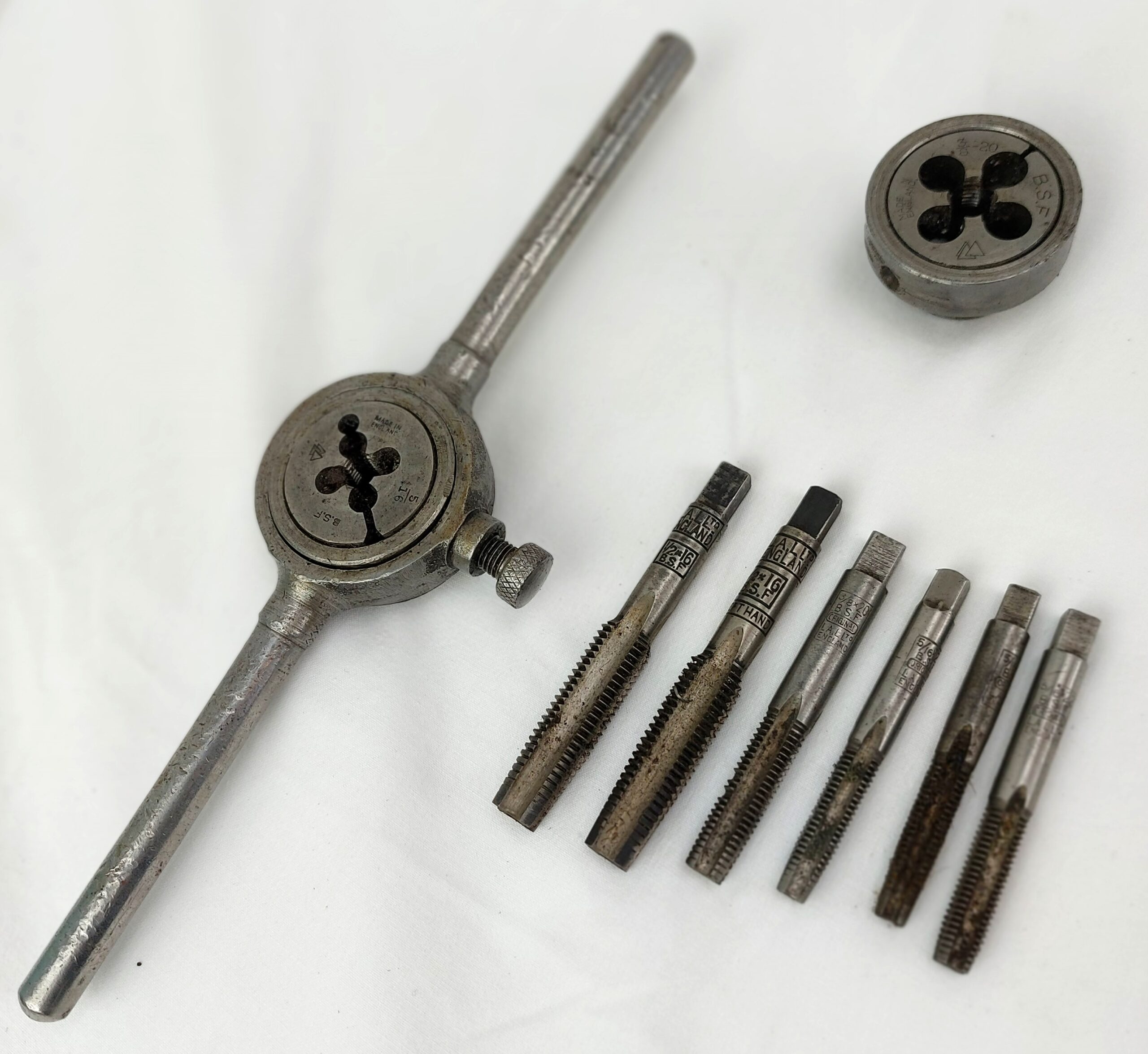 WW2, British Army, 1943, R.A.L.C, Metal Tool Box, Tap & Die Set - Image 13