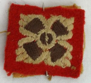 WW2, British Army Officers, Rank of 2nd Lieutenant, RA, Cloth Insignia Pip
