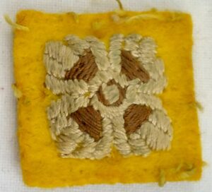 WW2, British Army Officers, Rank of 2nd Lieutenant, RAC, Cloth Insignia Pip