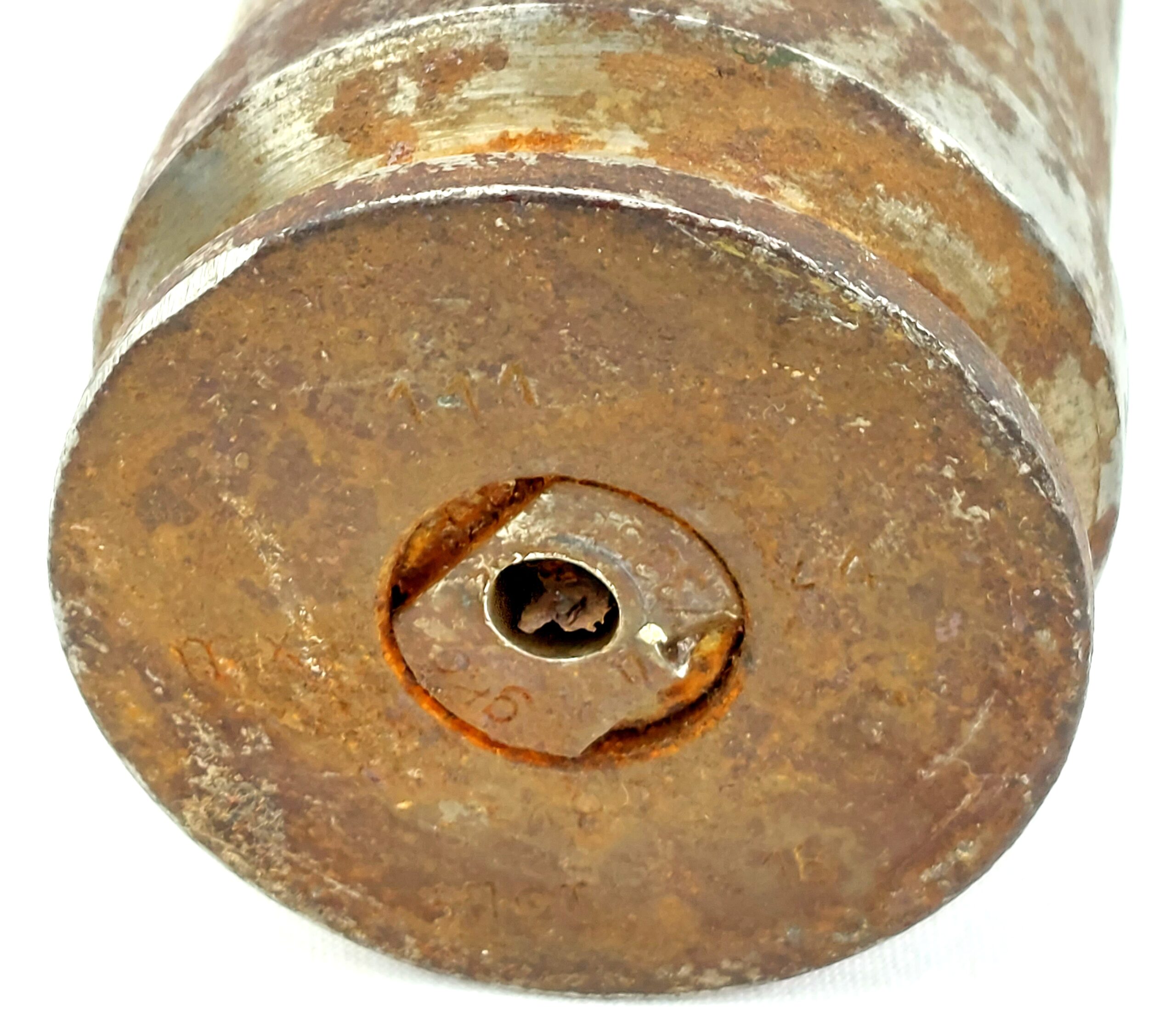 WW2, German, 3.7cm Shell and Flak 18 Shell Casing. Dated 1944, Inert - Image 9