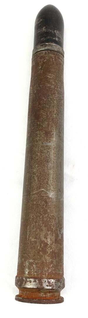 WW2, German, 3.7cm Shell and Flak 18 Shell Casing. Dated 1944, Inert