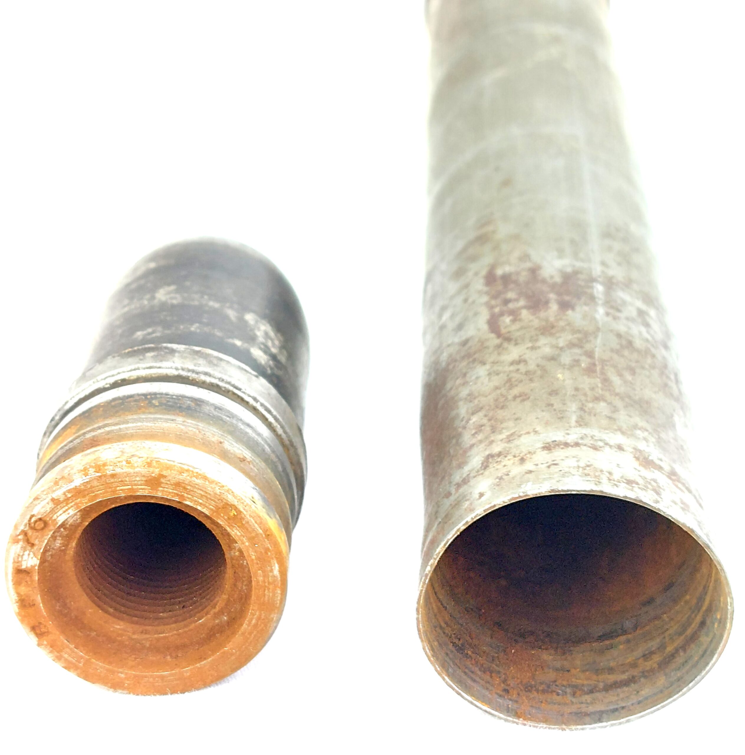 WW2, German, 3.7cm Shell and Flak 18 Shell Casing. Dated 1944, Inert - Image 5
