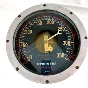 WW2, Royal Navy Submarine Budenberg Pressure Guage, with Broad Arrow Mark