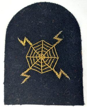 WW2 era, Royal Navy, Radar Operations (Lightning Web) - Radar Plotter 3rd Class - Trade Sleeve Badge
