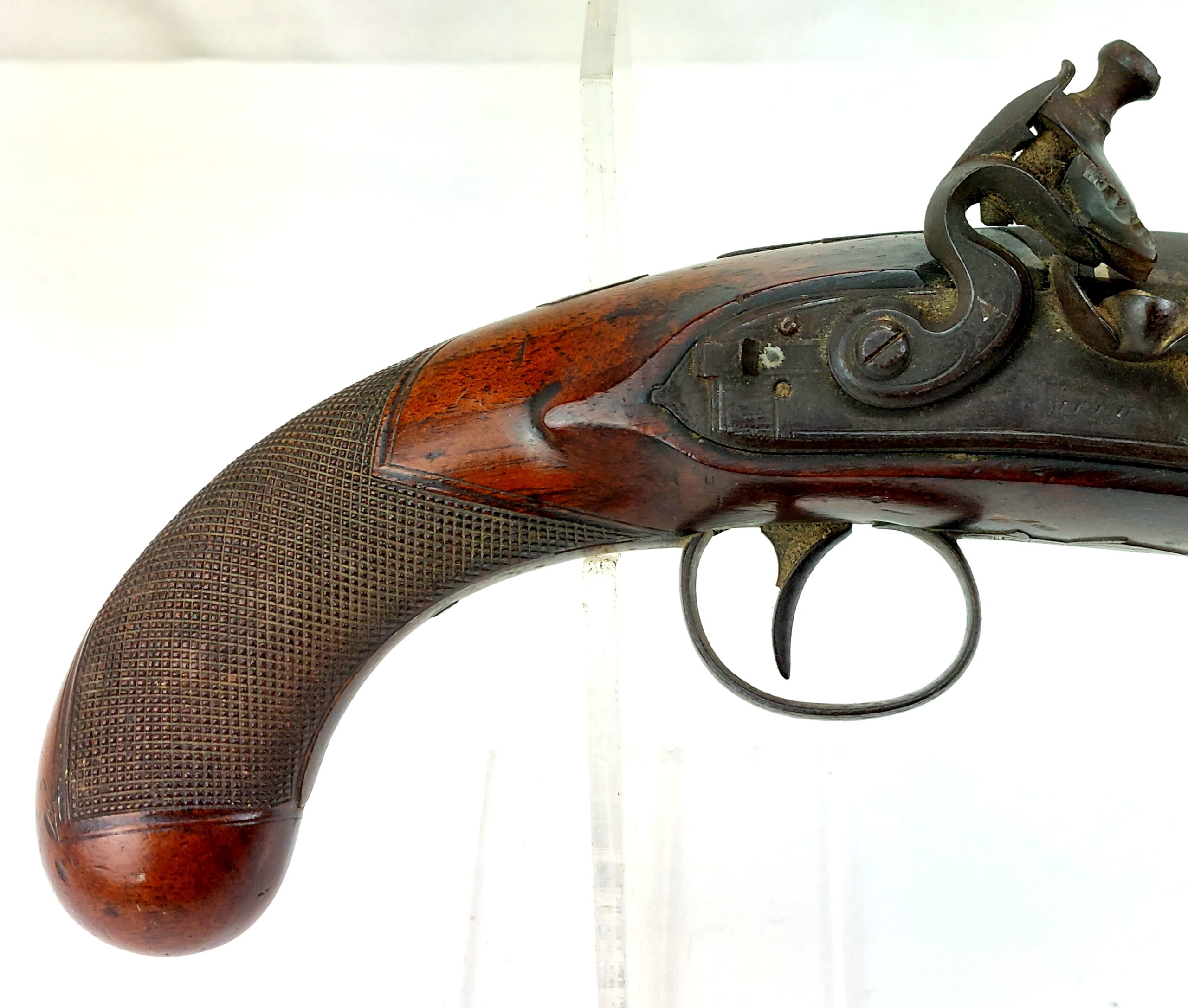 British, circa 1800, 11 Bore Flintlock Manstopper Pistol, by Smith London. Obsolete Calibre - Image 3