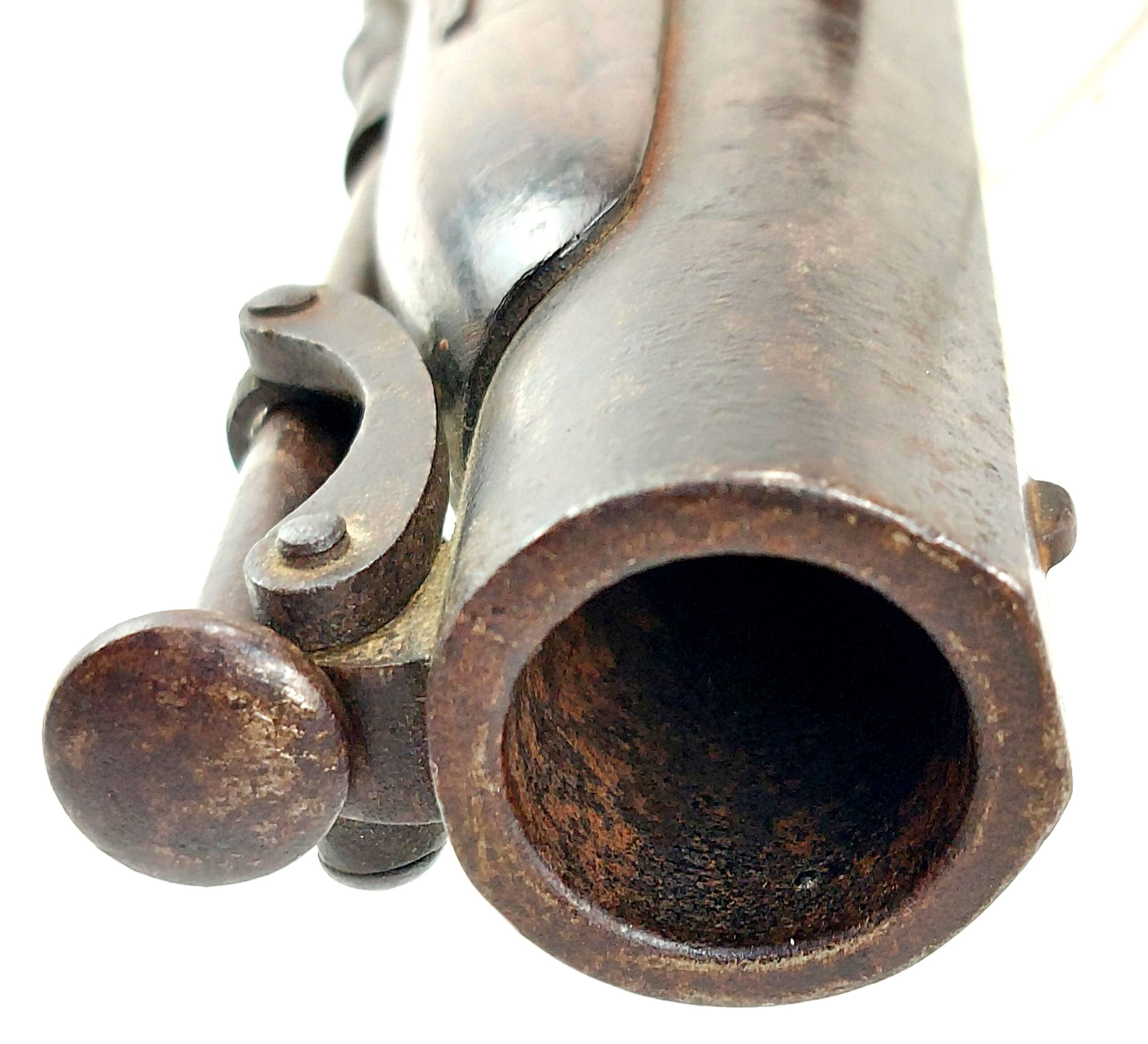 British, circa 1800, 11 Bore Flintlock Manstopper Pistol, by Smith London. Obsolete Calibre - Image 6