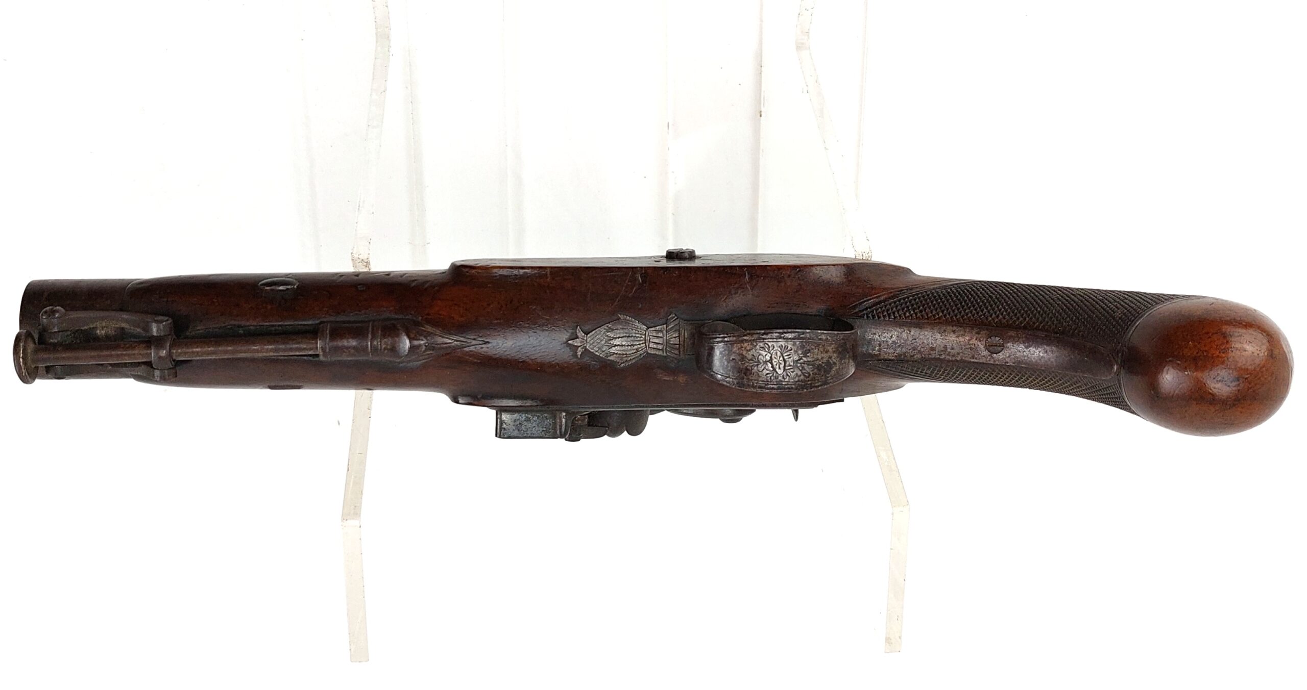 British, circa 1800, 11 Bore Flintlock Manstopper Pistol, by Smith London. Obsolete Calibre - Image 8