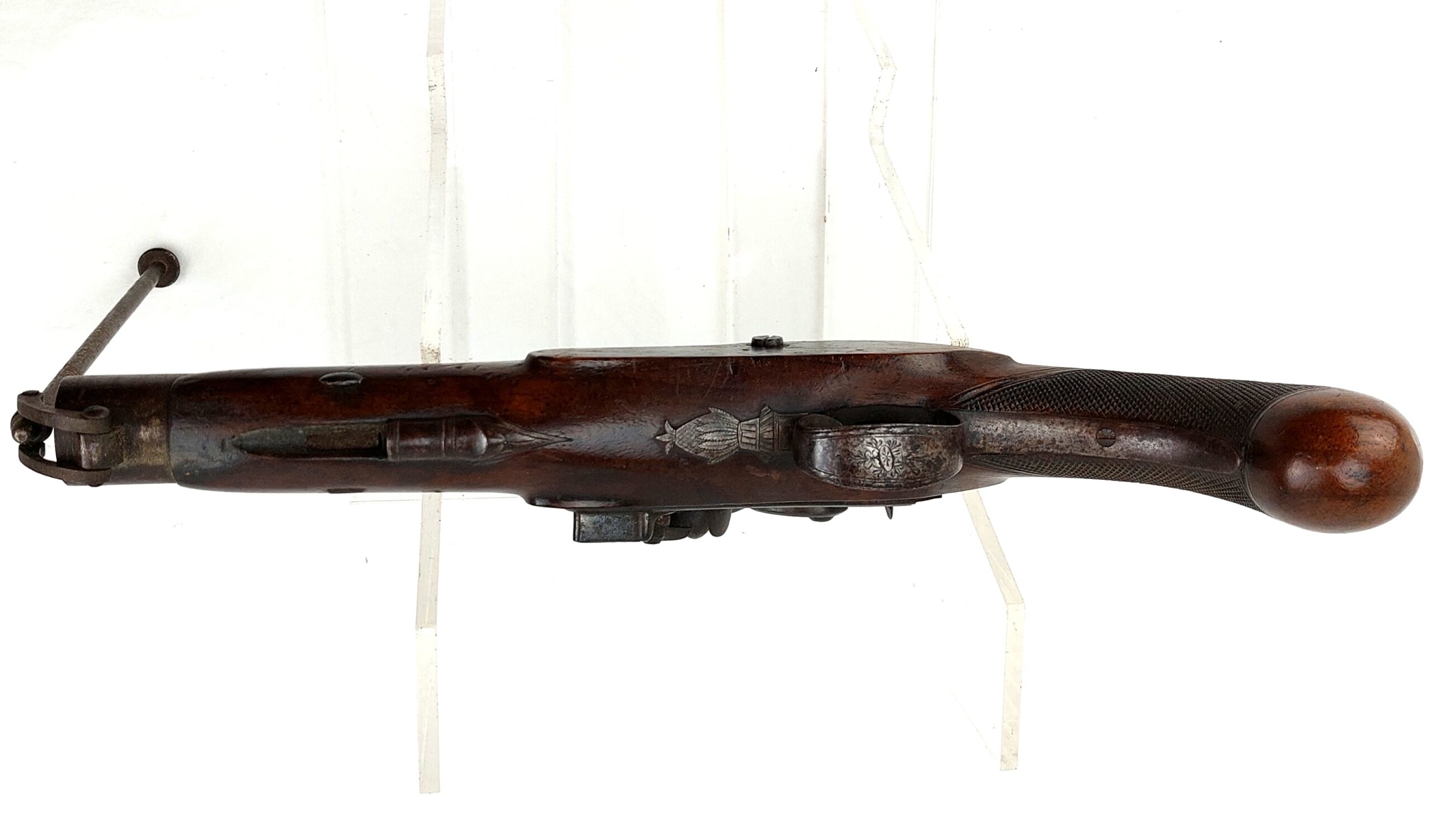 British, circa 1800, 11 Bore Flintlock Manstopper Pistol, by Smith London. Obsolete Calibre - Image 9