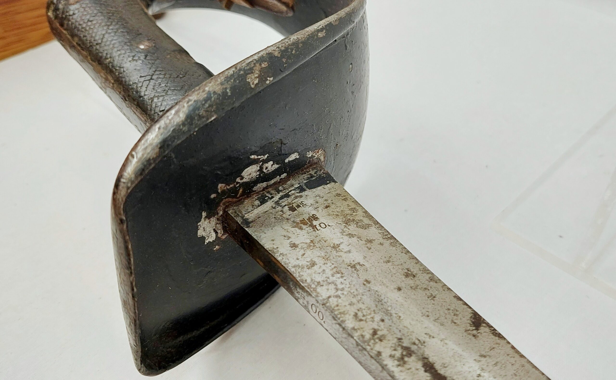 1900 Pattern British Royal Navy Cutlass By Mole With Scabbard And Frog - Image 10